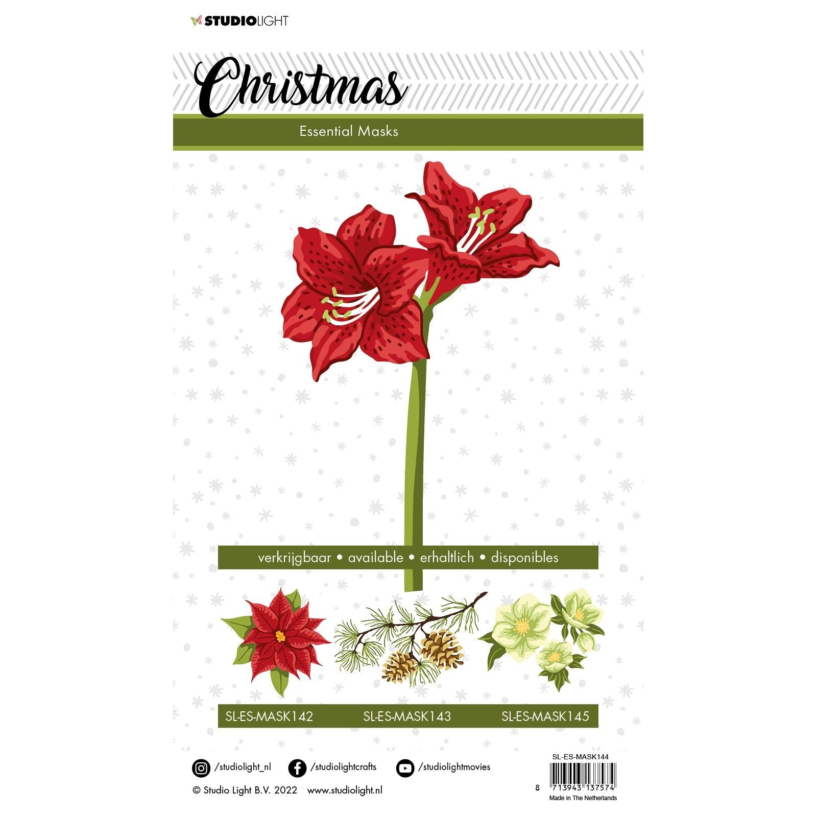 Studiolicht • Essentials-Maskenschablone Amaryllis
