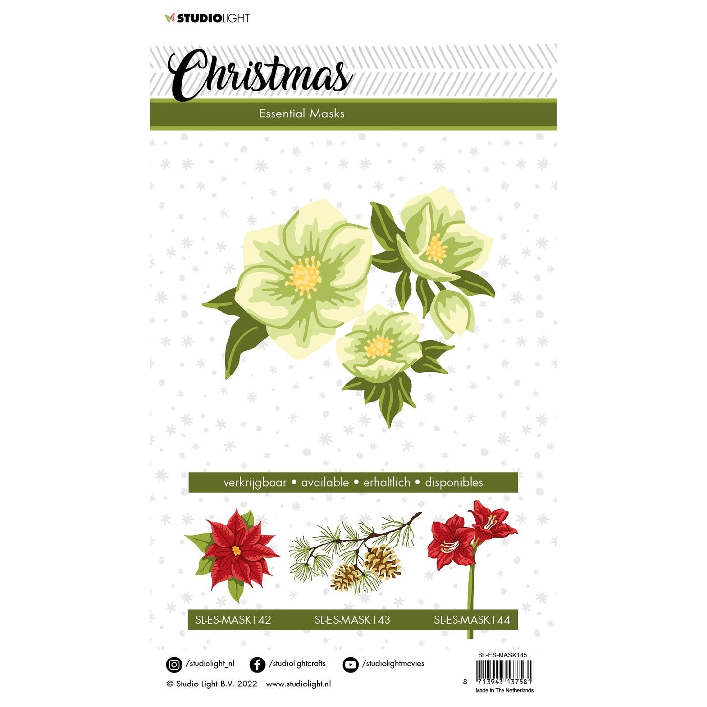 Studiolicht • Essentials-Maskenschablone Helleborus