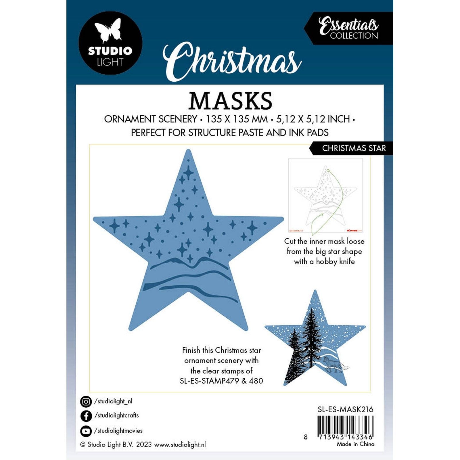 Studiolicht • Essentials Maske Weihnachtsstern