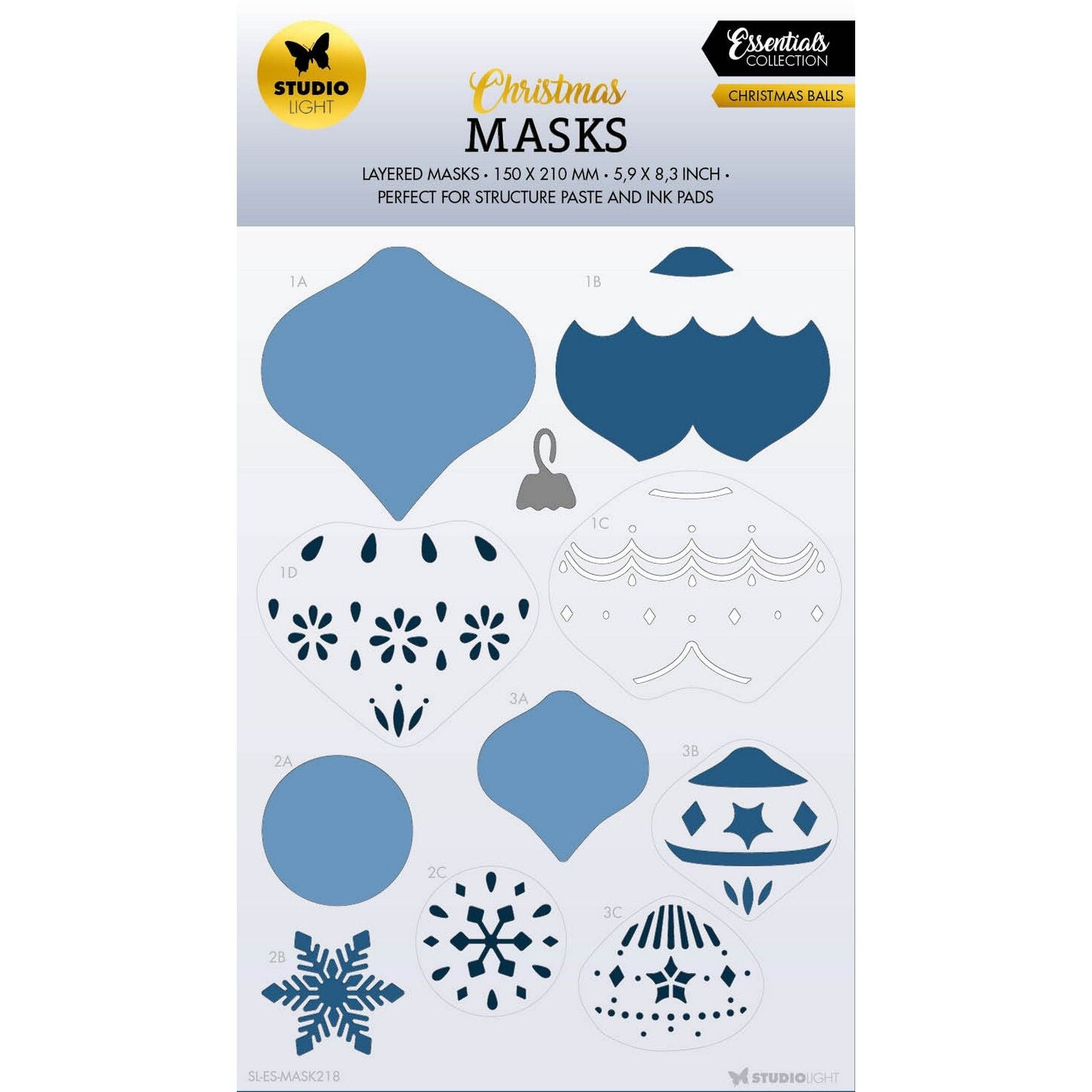 Studiolicht • Essentials Maske Weihnachtskugeln