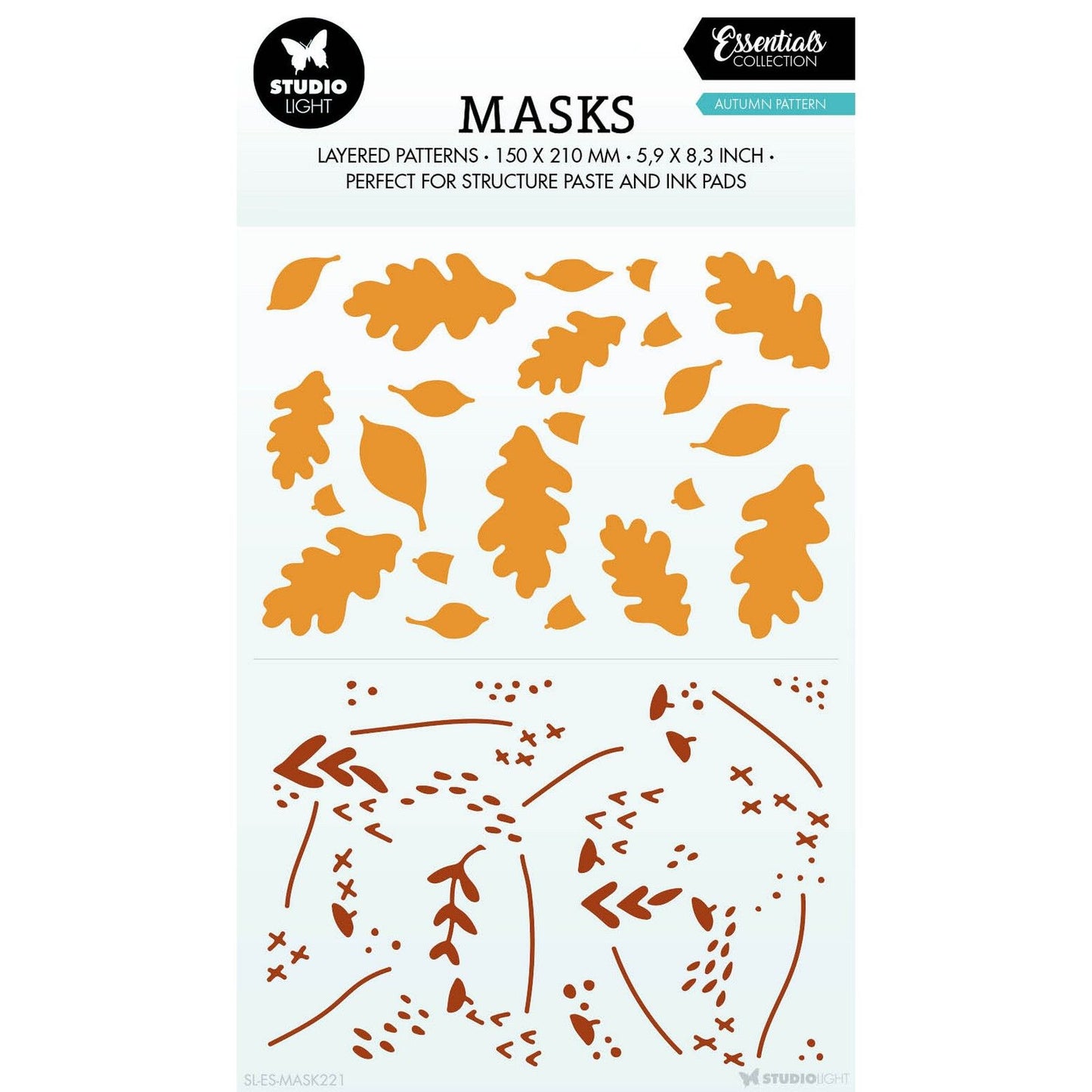 Studiolicht • Wesentliche Maske Herbstmuster