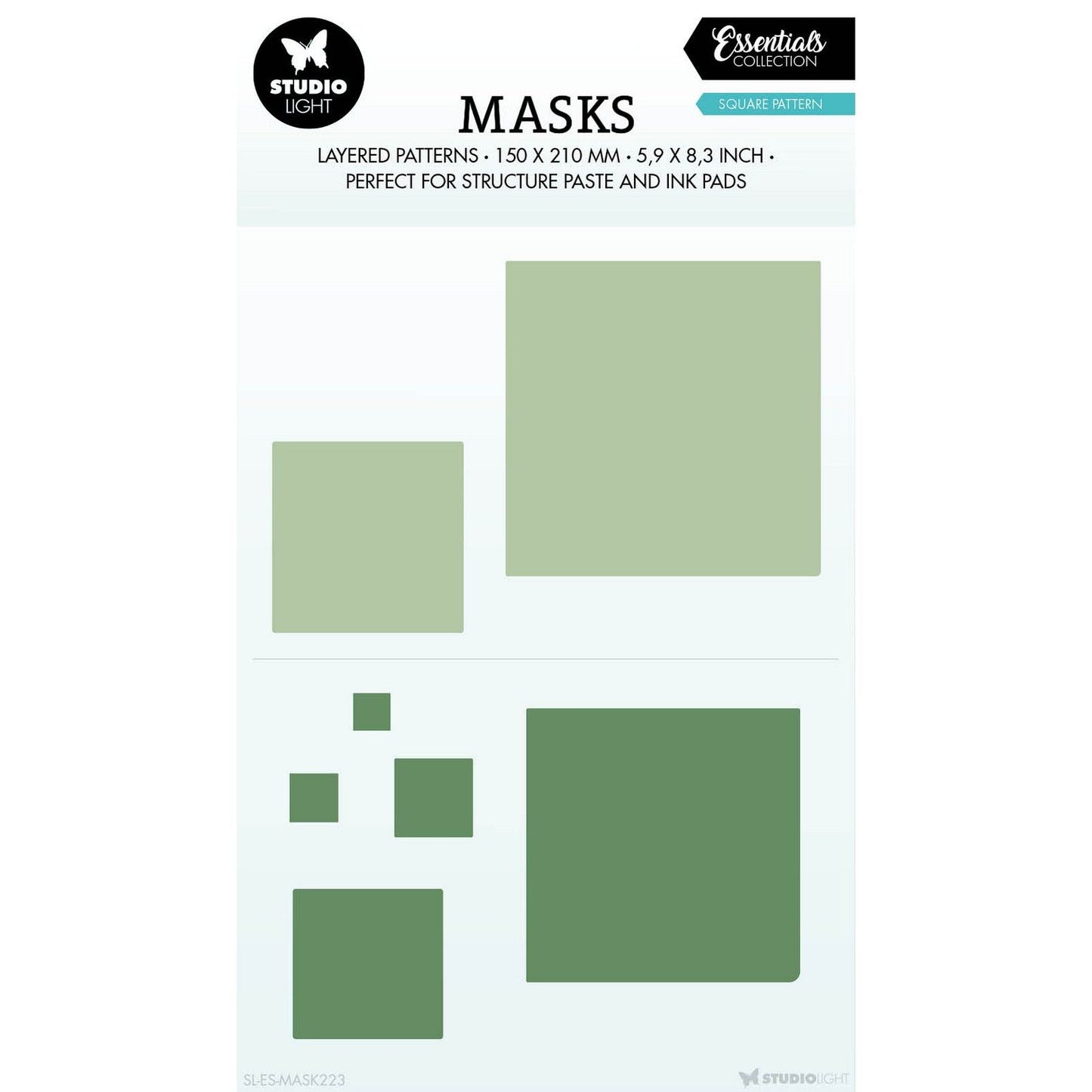 Studioleuchte • Essentials-Maske mit quadratischem Muster