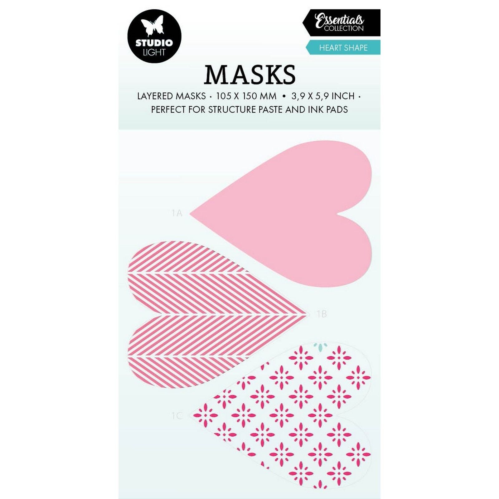 Studiolicht • Essentials-Masken in Herzform