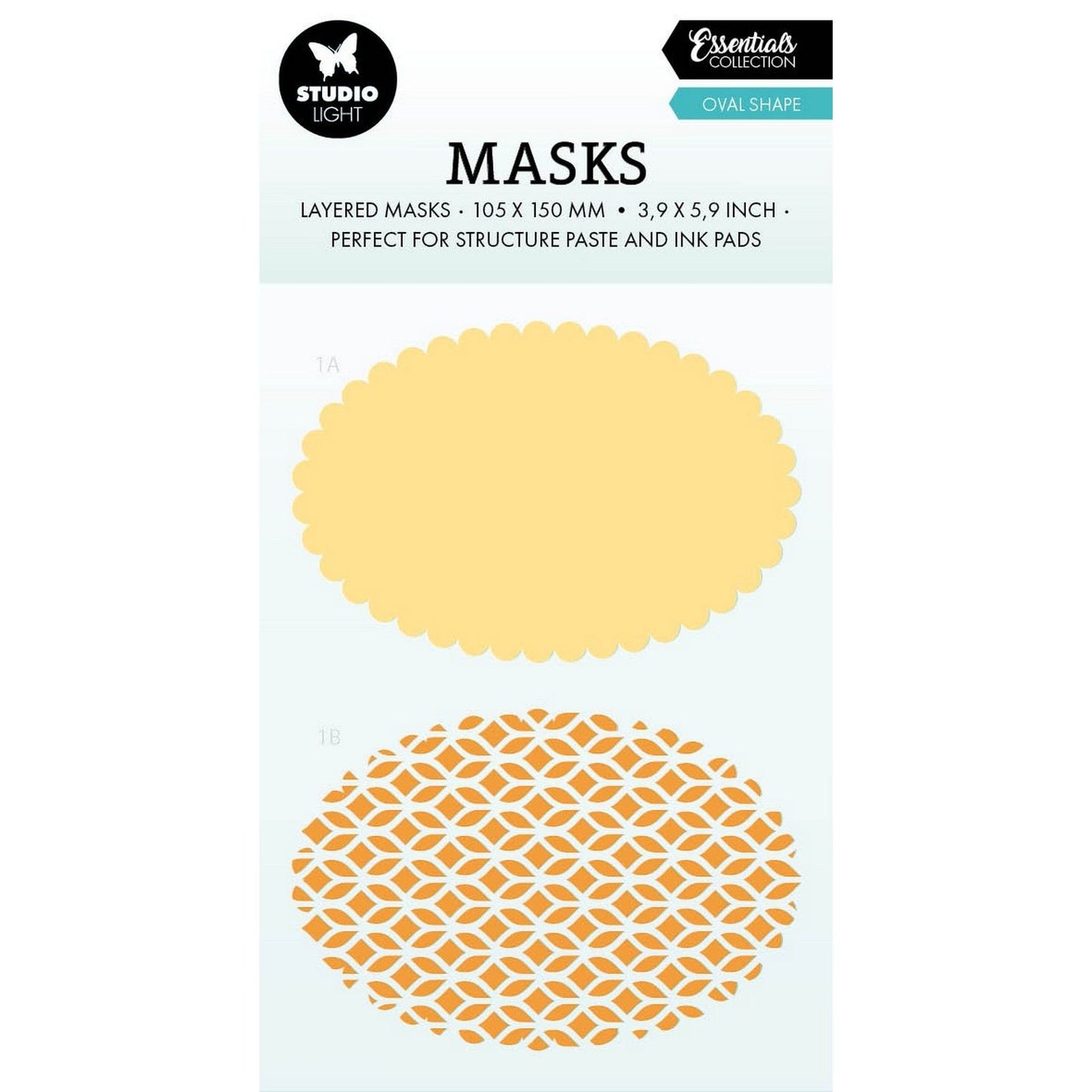 Studioleuchte • Essentials-Masken in ovaler Form