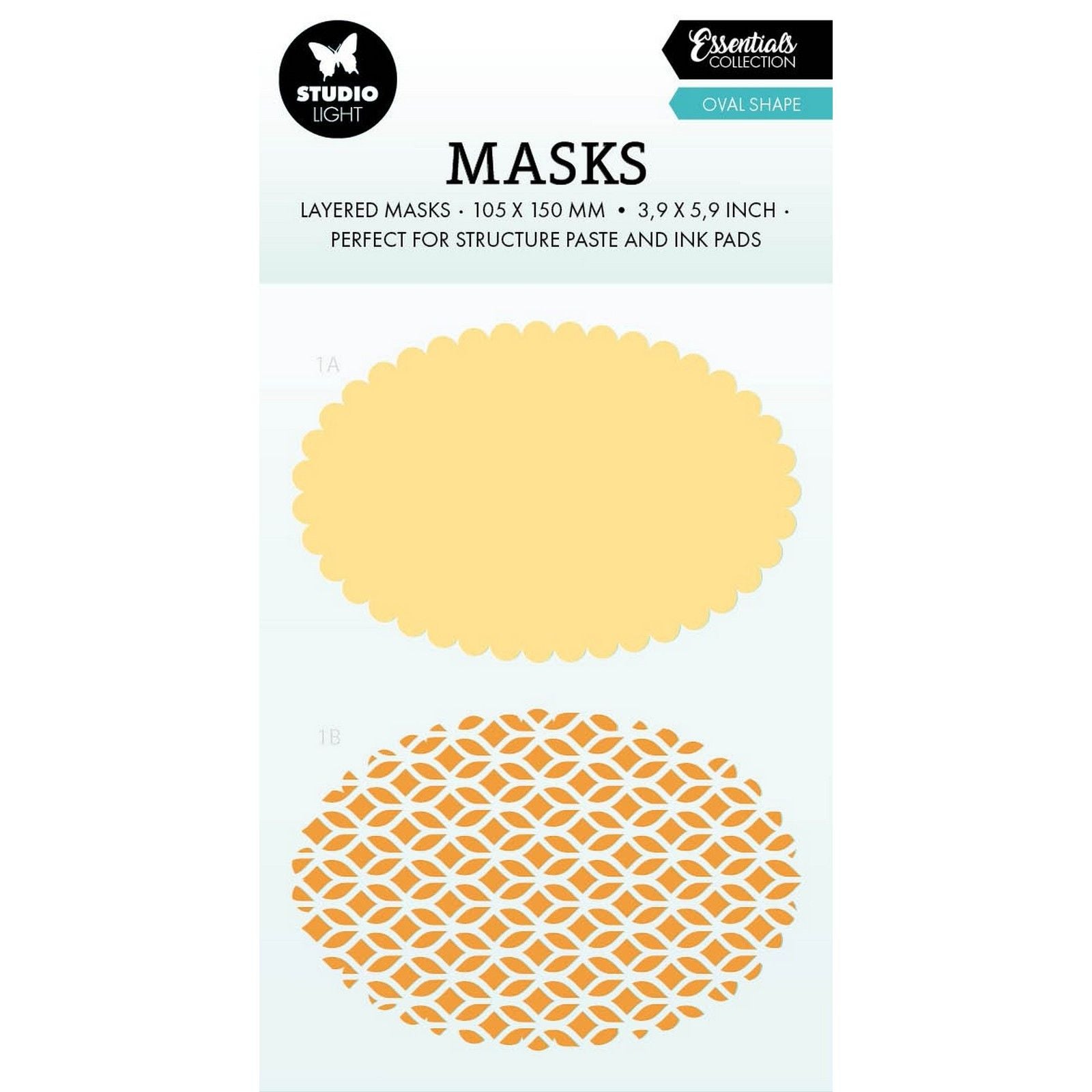 Studioleuchte • Essentials-Masken in ovaler Form