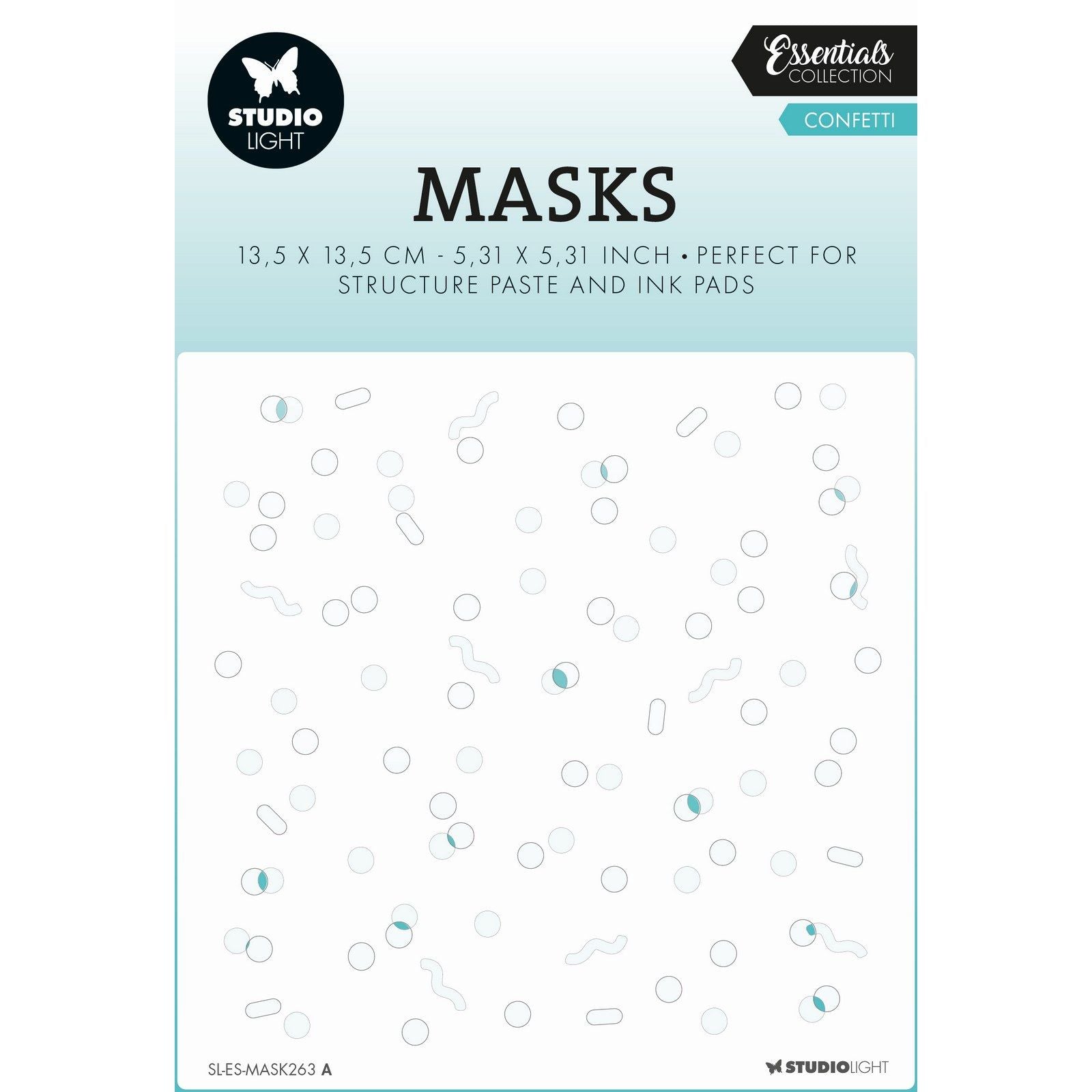 Studiolicht • Essentials-Maske, Schablone, Konfetti