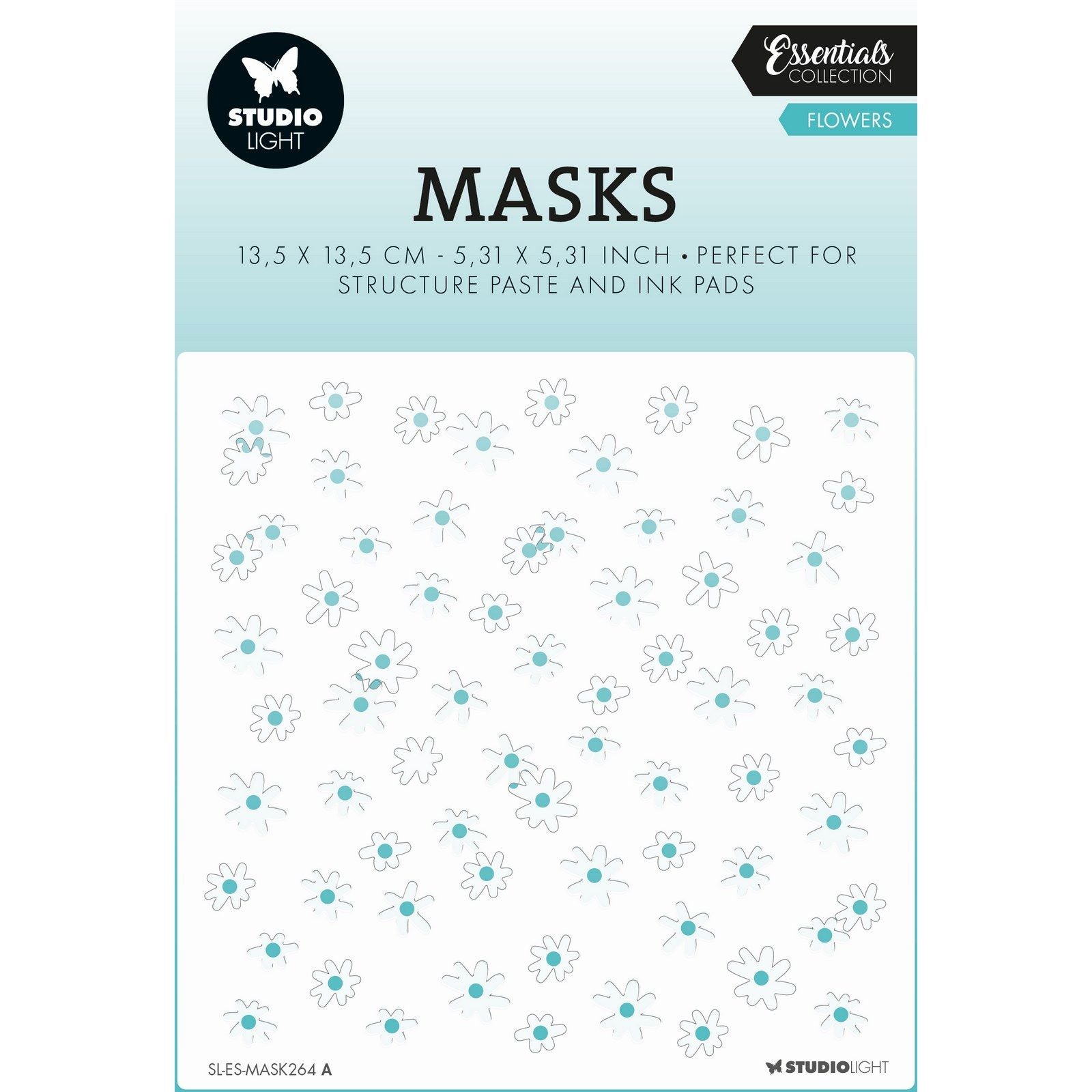 Studiolicht • Essentials-Maske, Schablonenblumen