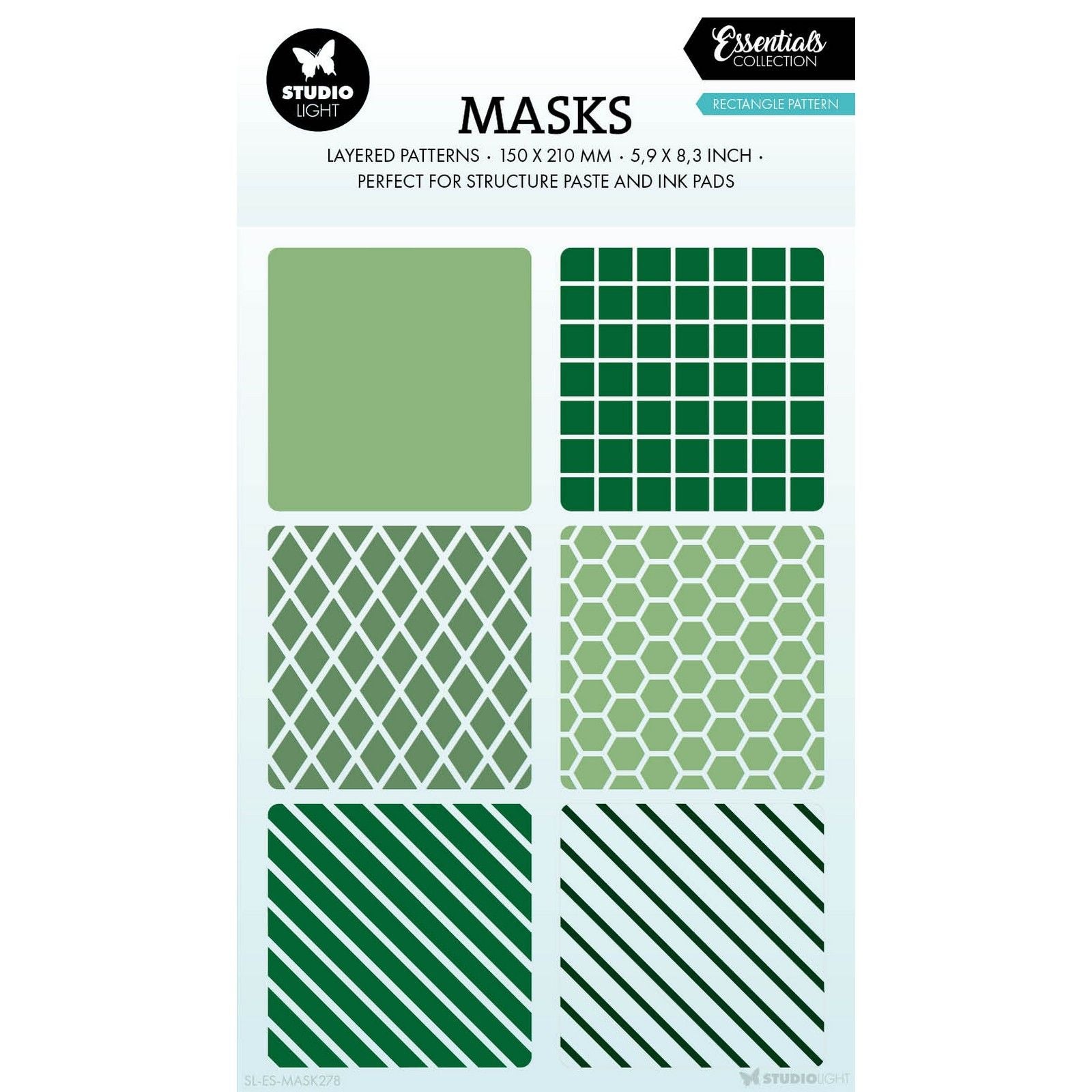Studiolicht • Essentials-Maske, Rechteckmuster