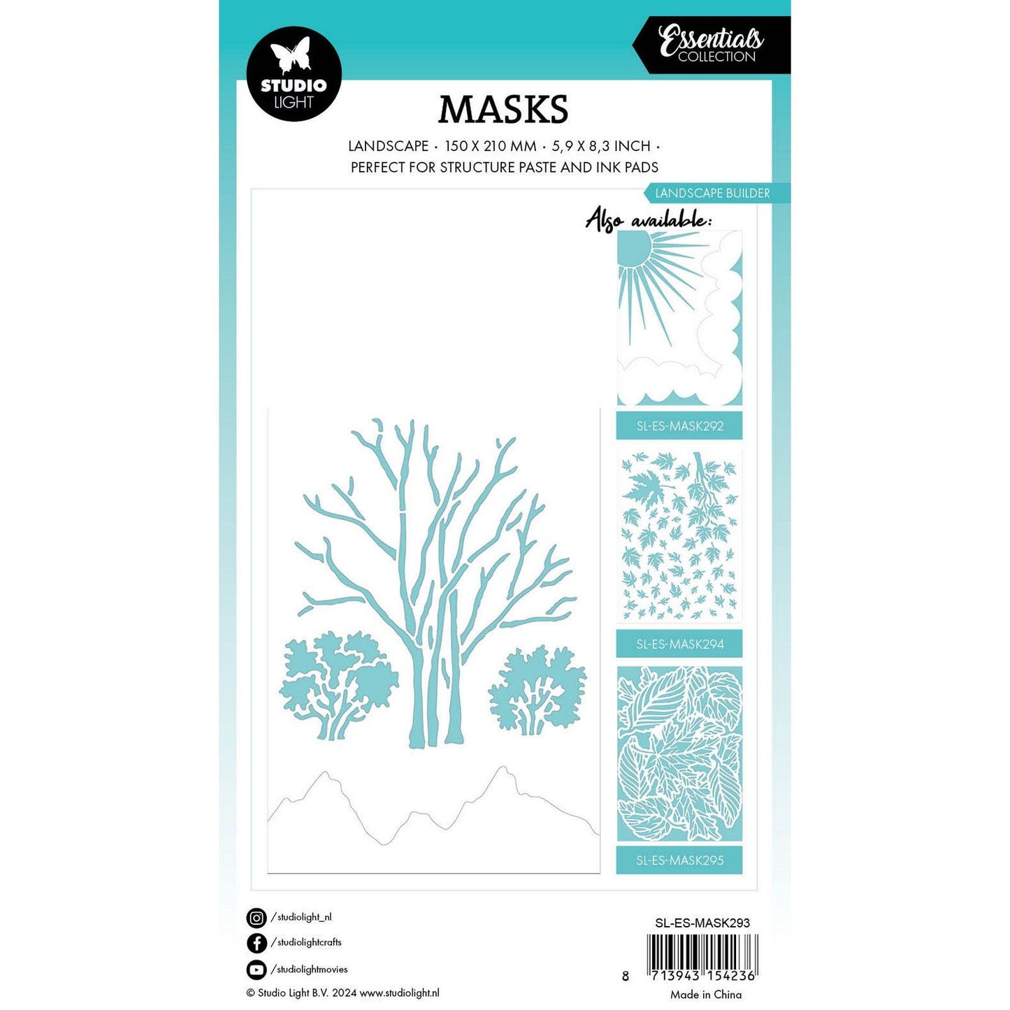 Studiolicht • Essentials-Maskenschablonen-Landschaftsbauer
