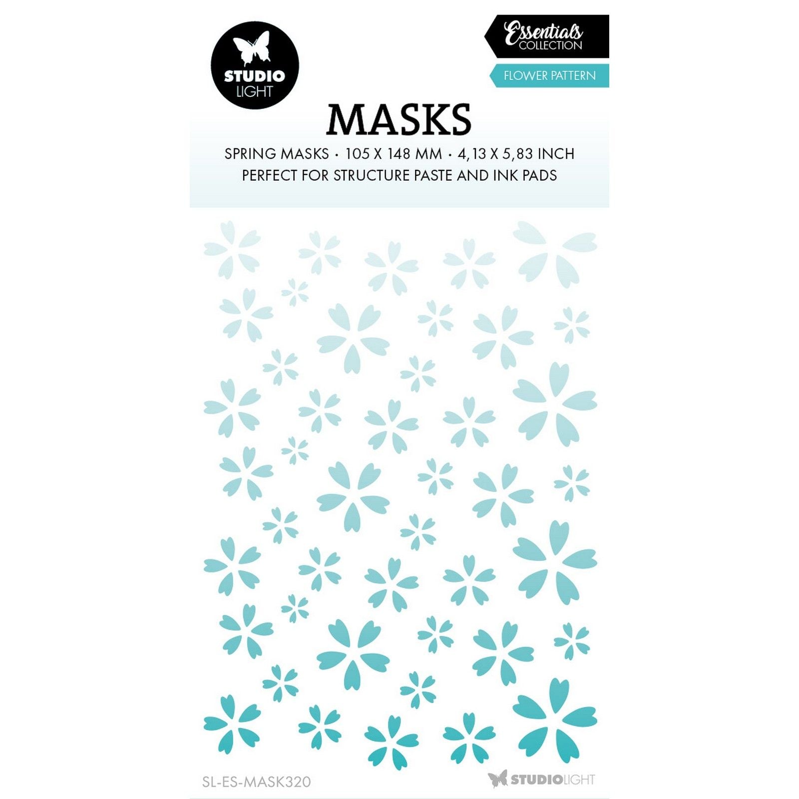 Studiolicht • Wesentliche Maske Blumen Hintergrund