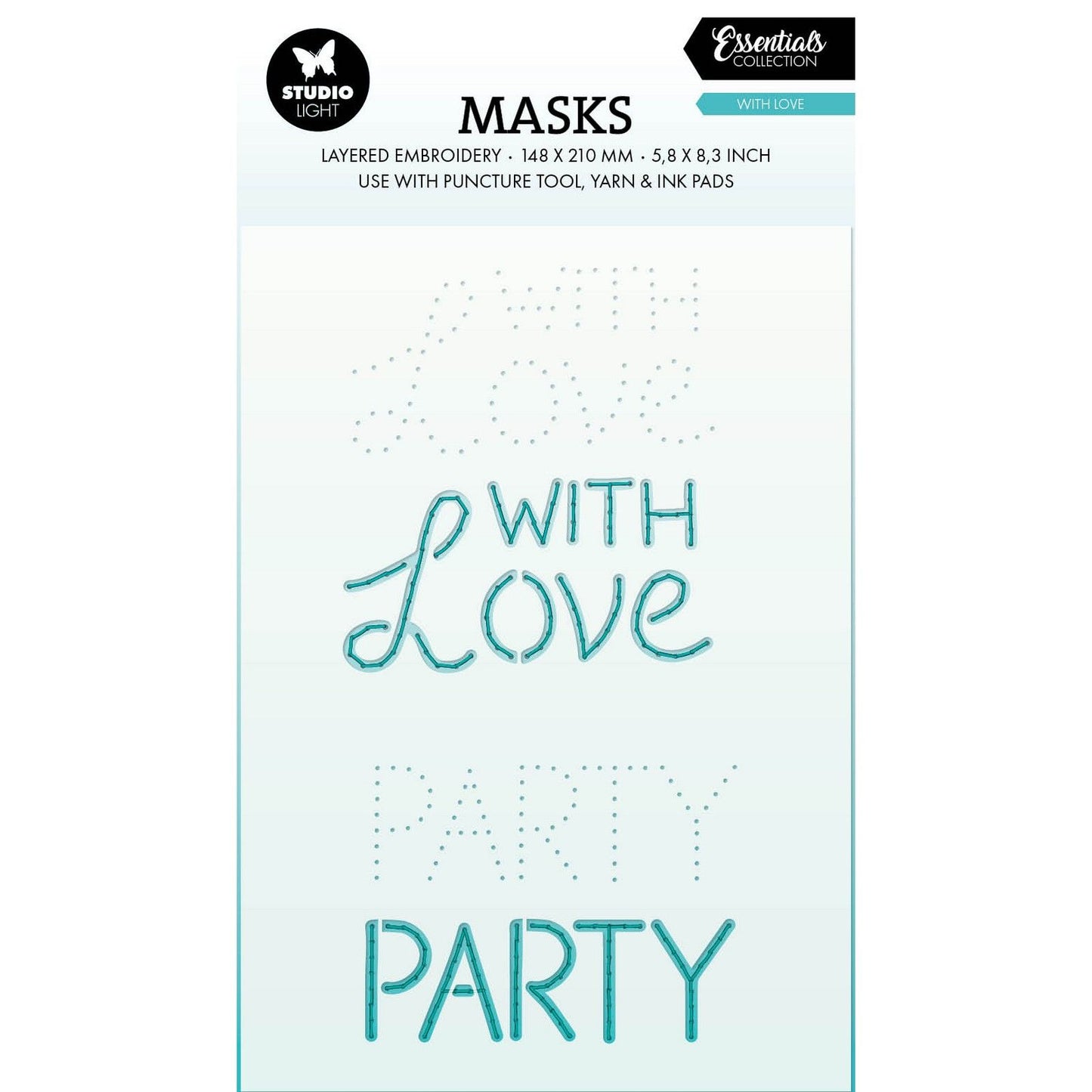 Studiolicht • Essentials-Maskenstickerei – mit Liebe