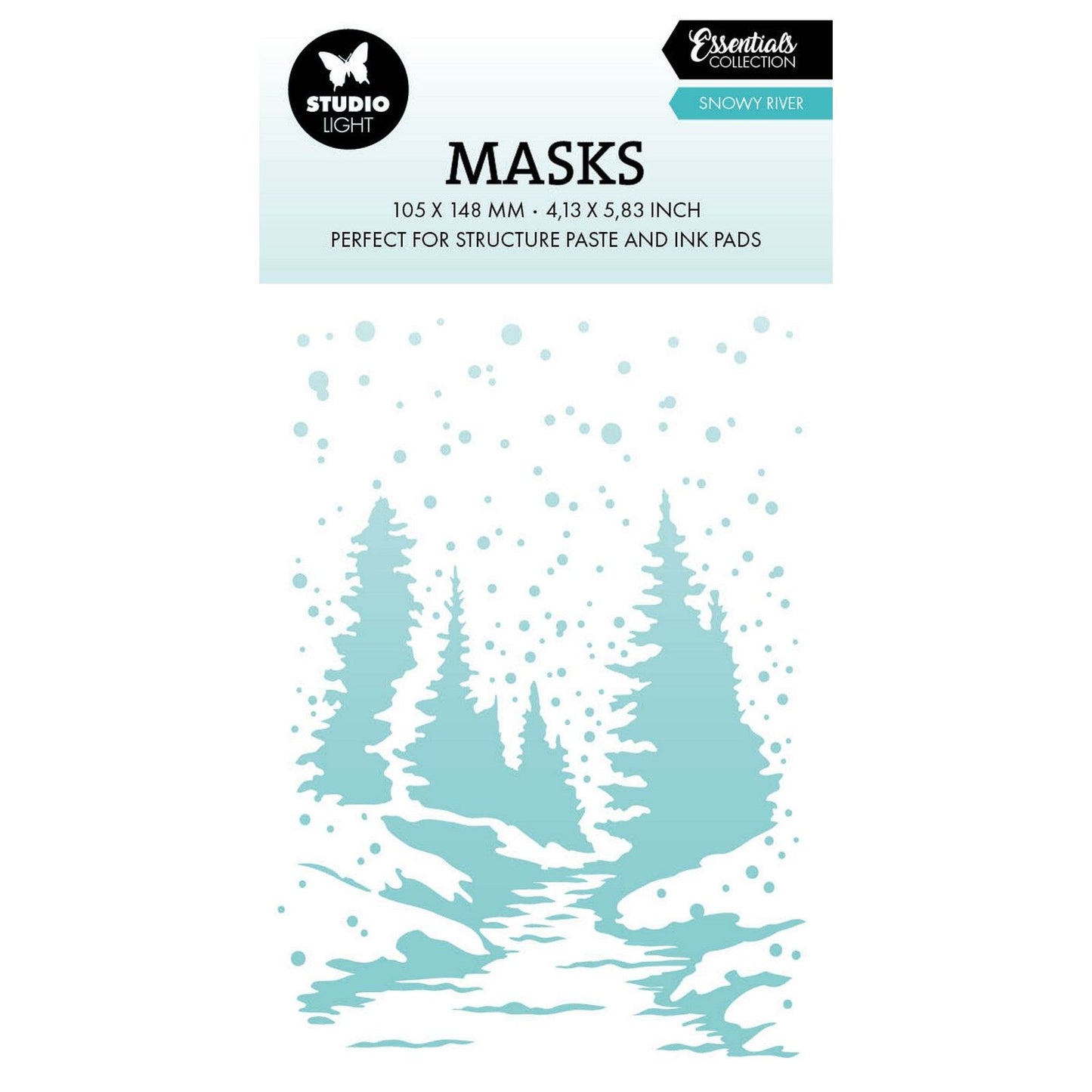 Studioleuchte • Maske Snowy River Essentials 105x148x1mm