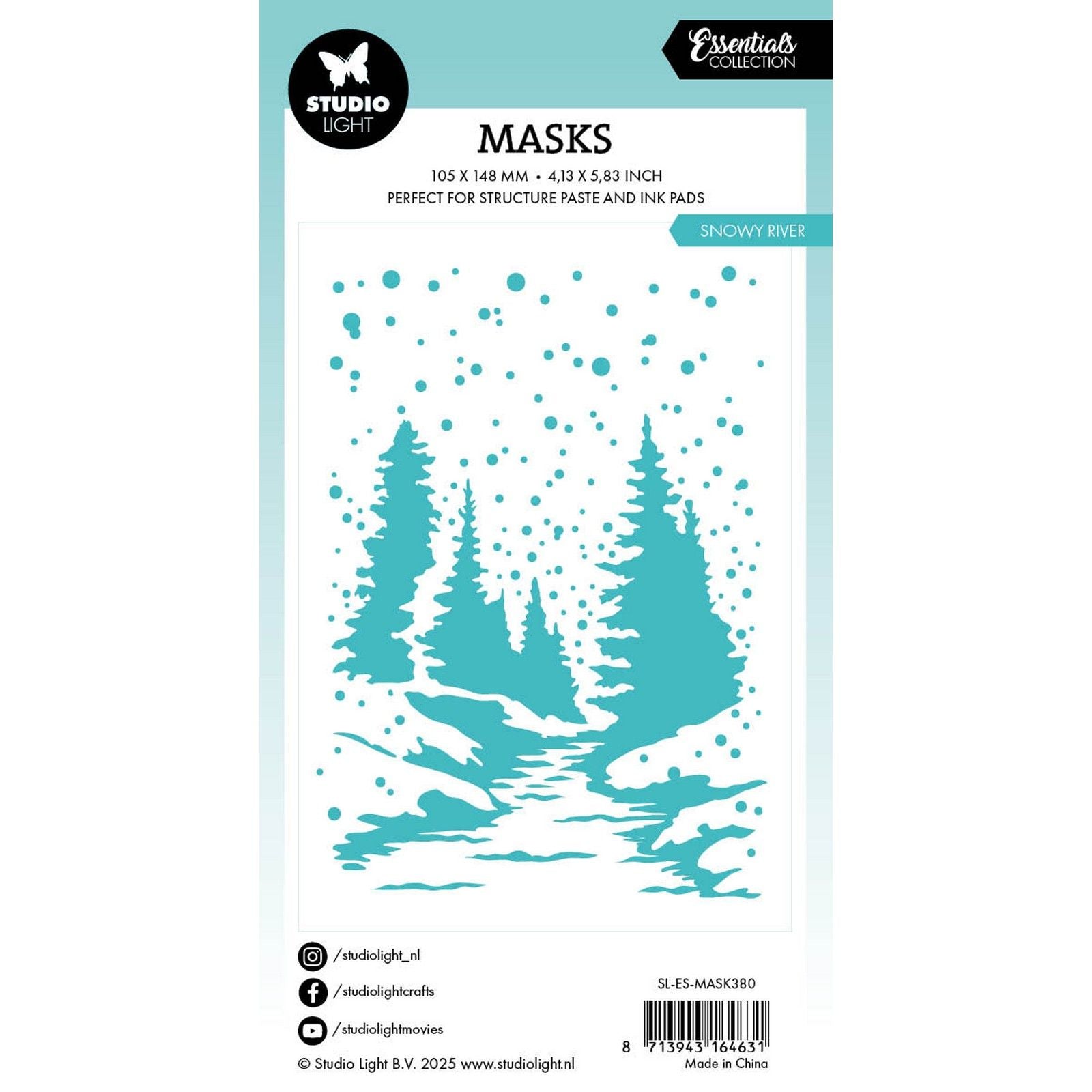 Studioleuchte • Maske Snowy River Essentials 105x148x1mm