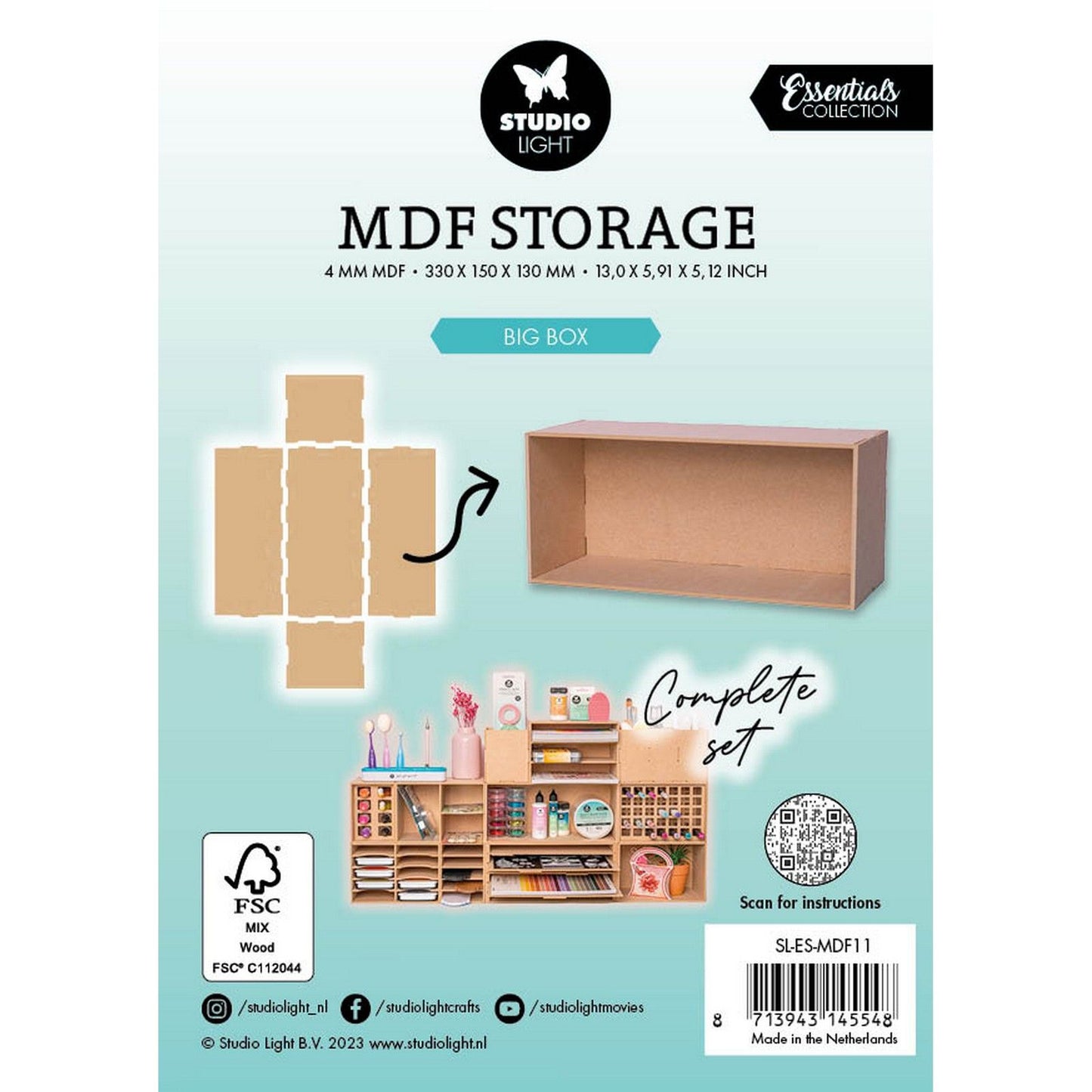 Studioleuchte • Essentials MDF-Aufbewahrung, große Box