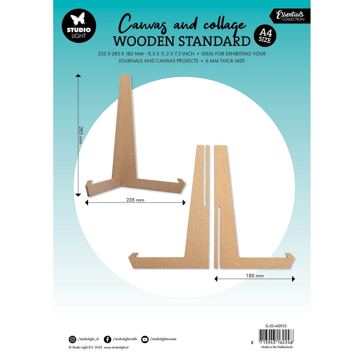Studio Light • Essentials Journal Canvas Ständer MDF A4