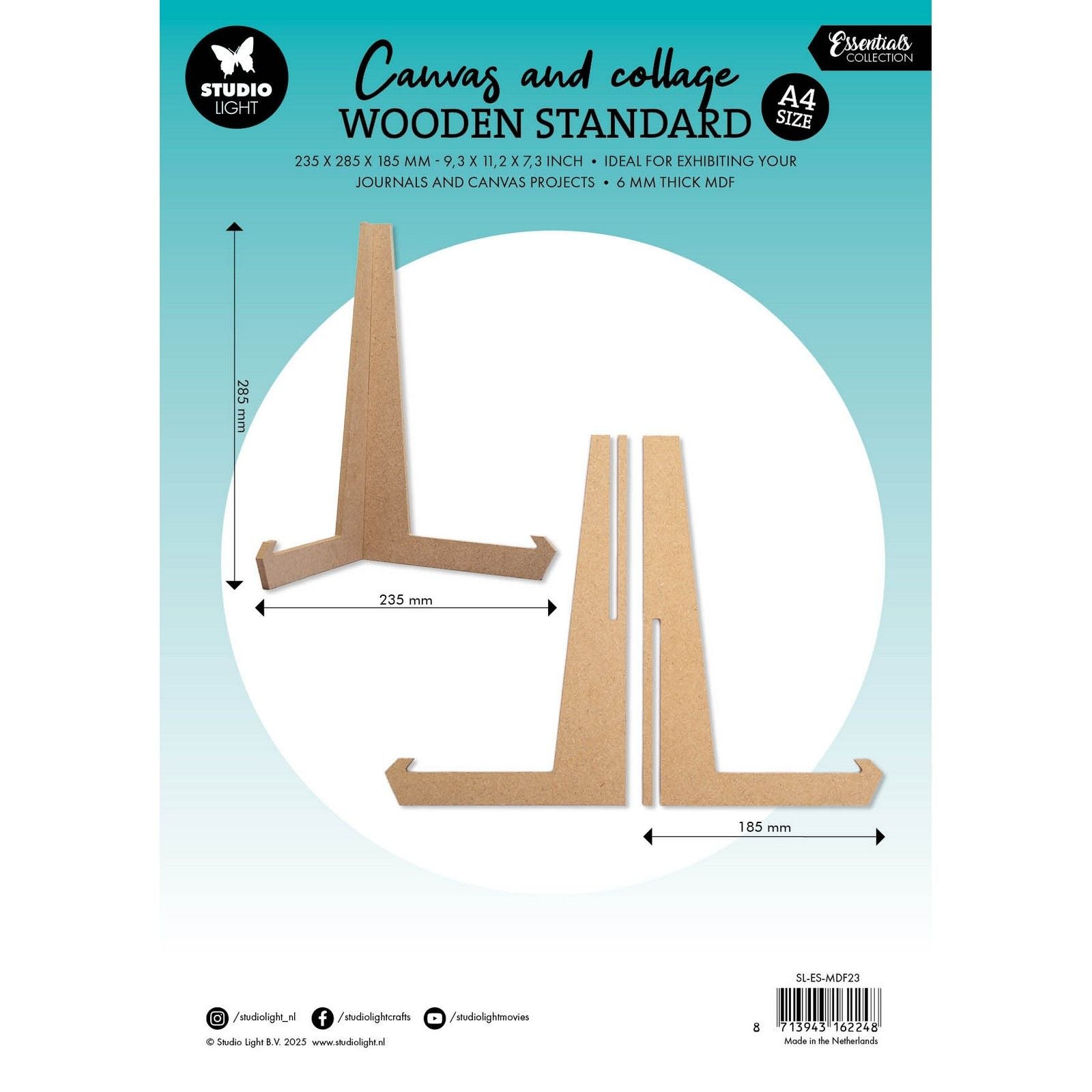Studio Light • Essentials Journal Canvas Ständer MDF A4