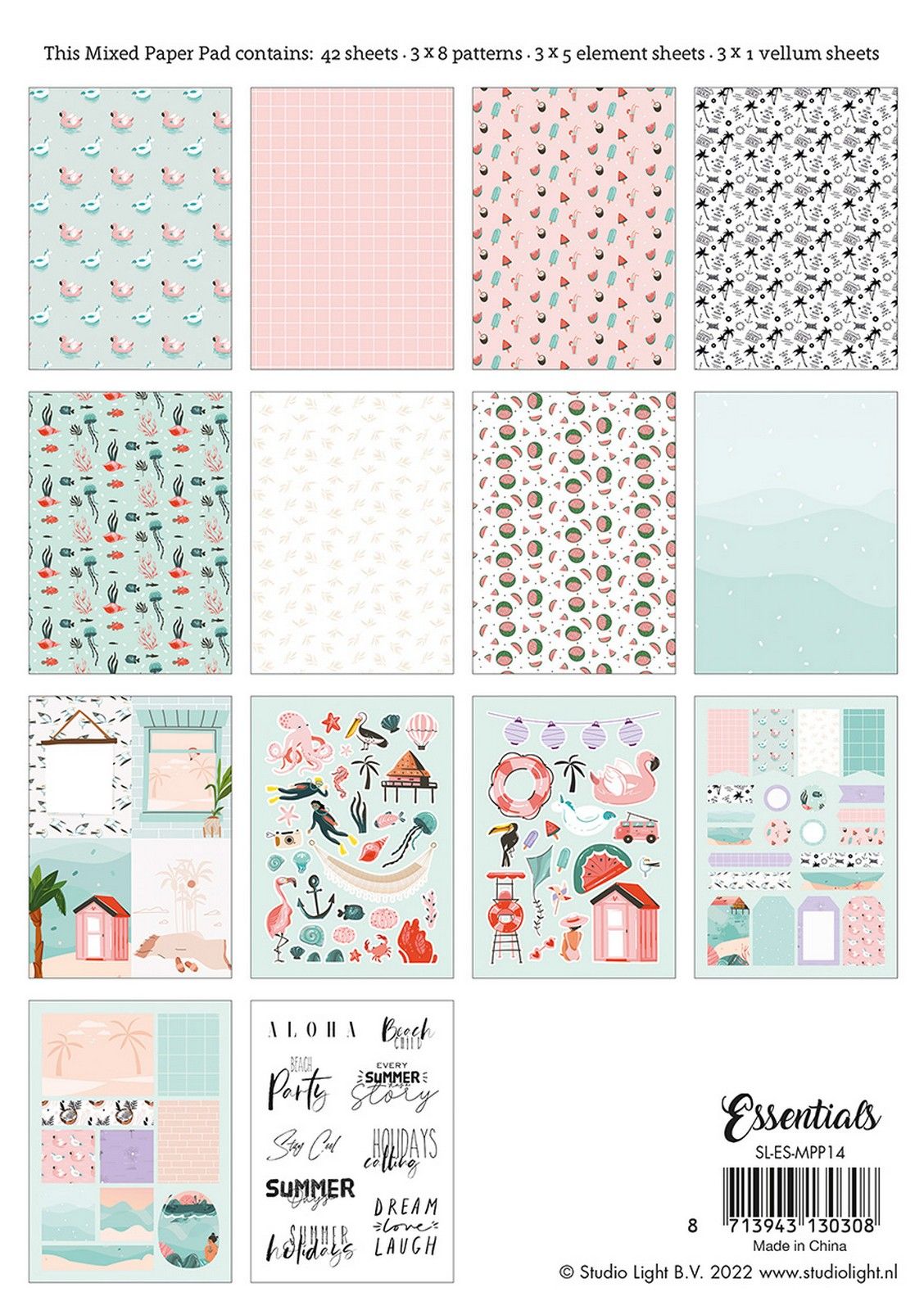Studiolicht • Essentials gemischter Papierblock Nr. 14