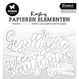 Studioleuchte • Essentials Papierelemente Silber Weihnachtswünsche - afbeelding 1