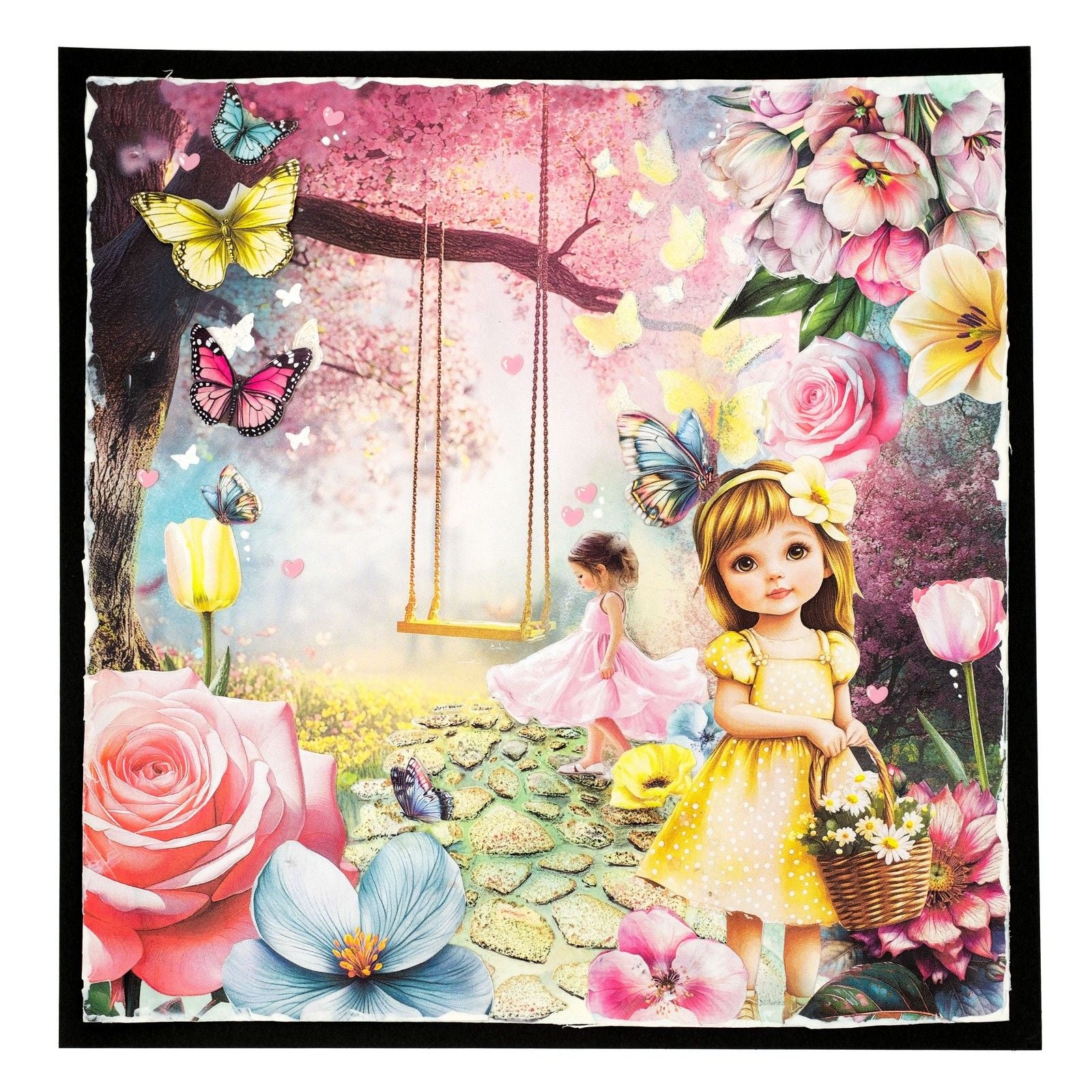Studiolicht • Essentials Papierelemente flatternde Blumen