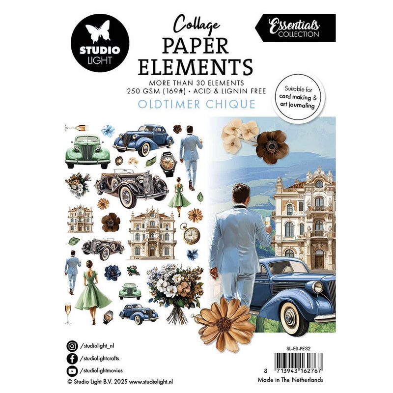 Studioleuchte • Essentials Papierelemente Oldtimer-Chic