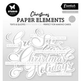 Studioleuchte • Essentials, Papierelemente, Silber, Sentiments, Klassiker - afbeelding 1