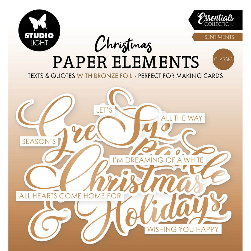 Studioleuchte • Essentials Papierelemente Bronze Sentiments Klassiker