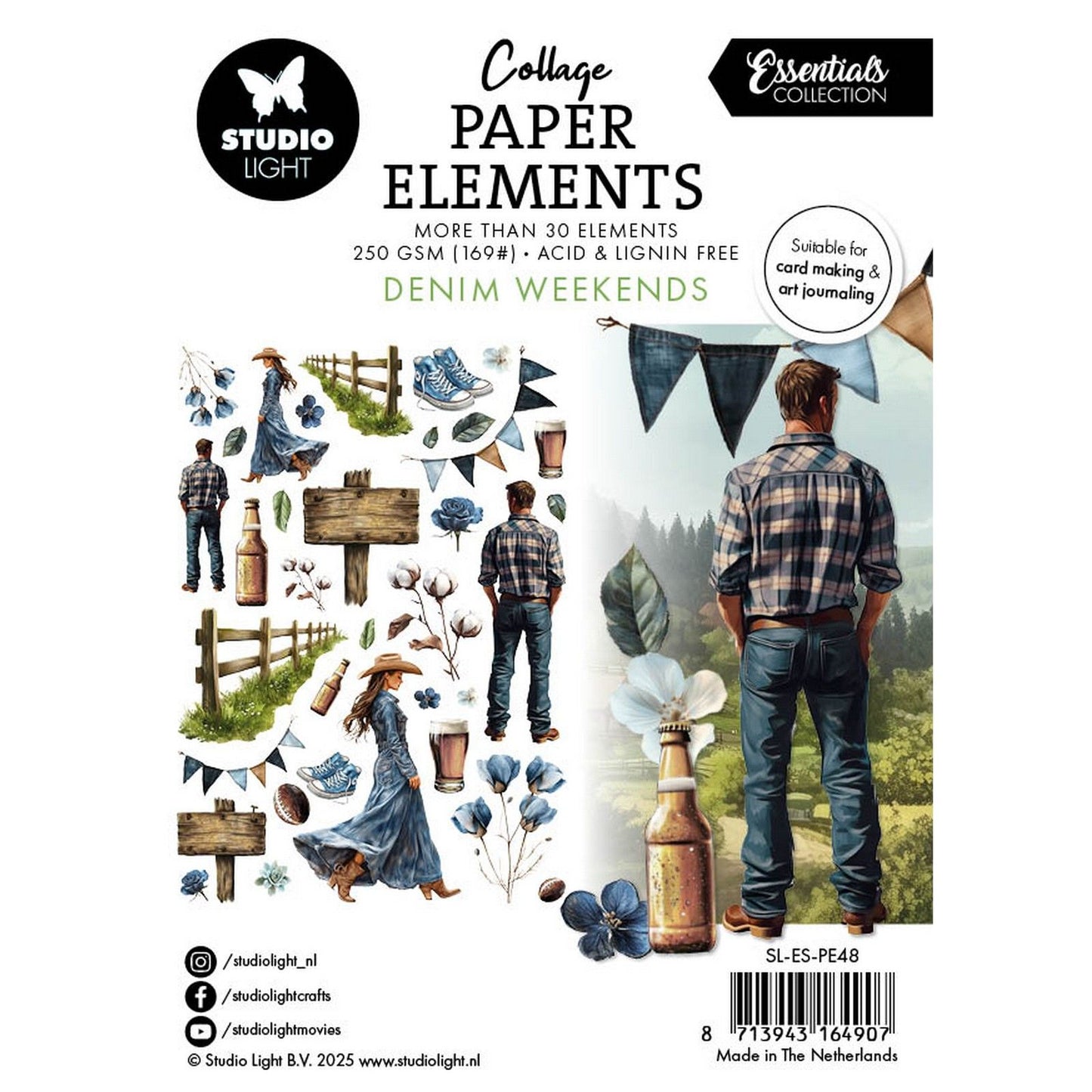 Studio Light • Essentials Paper Elements Denim-Wochenenden