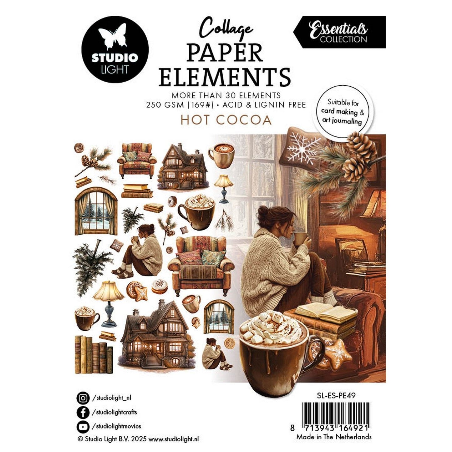 Studiolicht • Essentials Papierelemente heißer Kakao