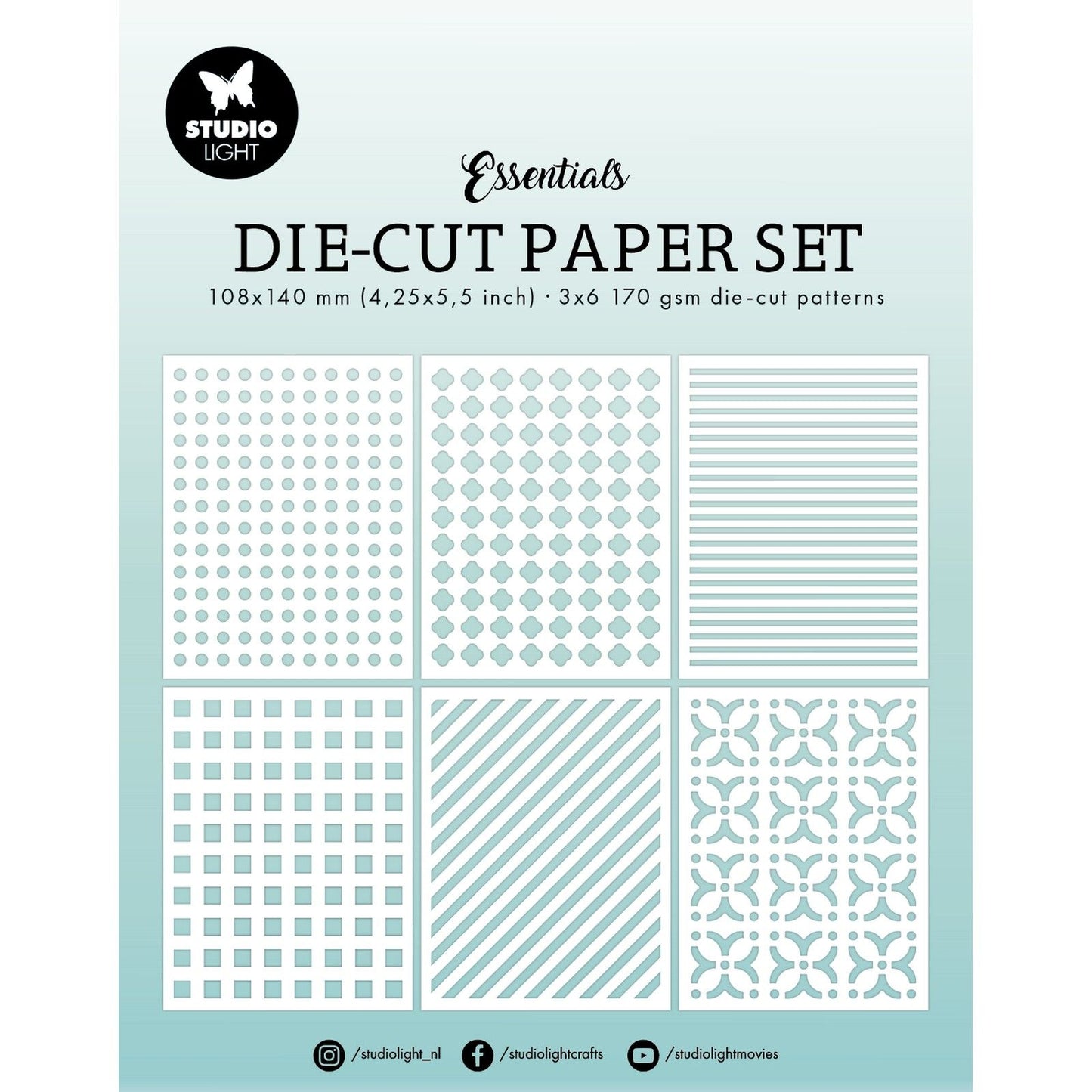 Studioleuchte • Essentials-Papierset, gestanzte Papierbögen