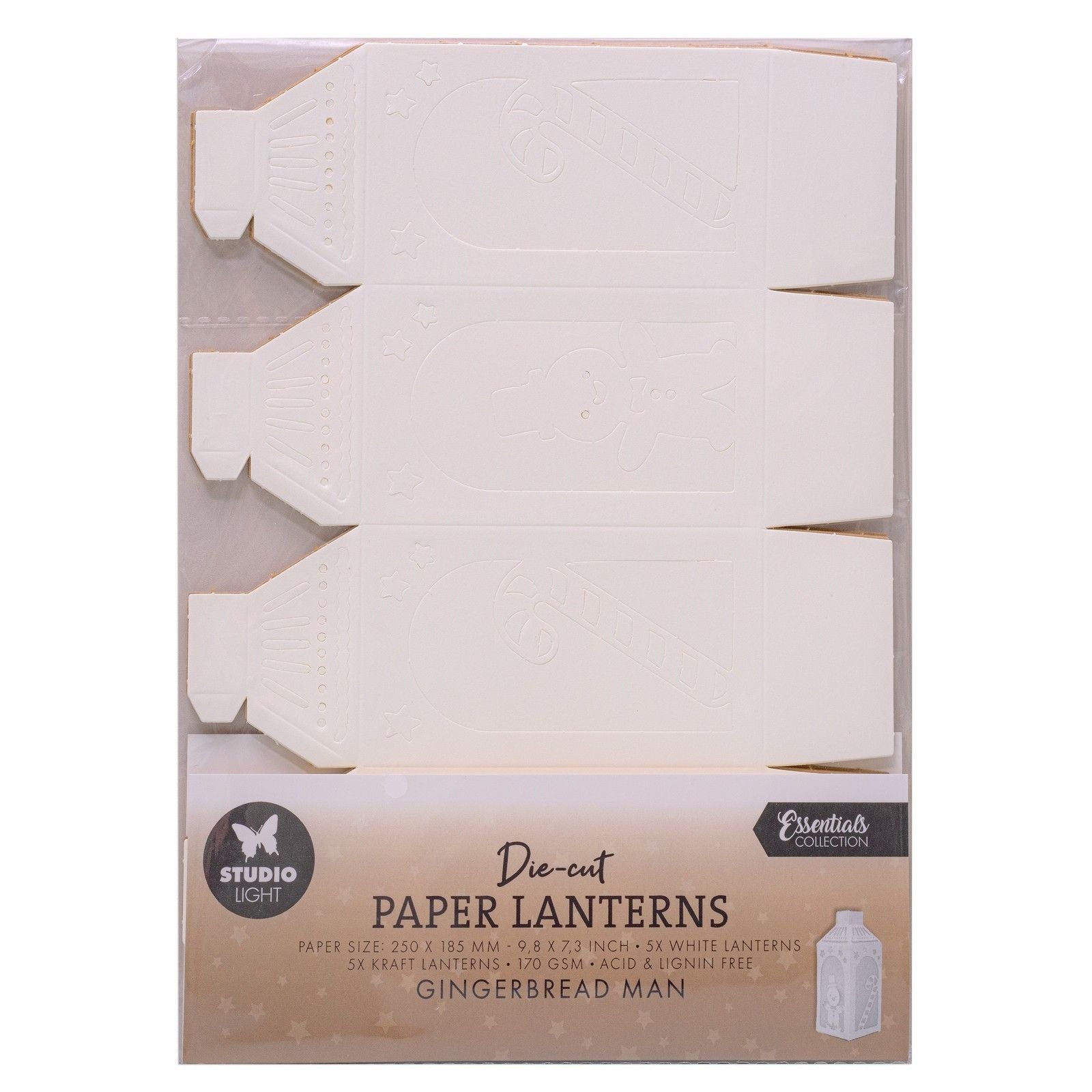 Studioleuchte • Essentials gestanzte Papierlaternen Lebkuchenmann