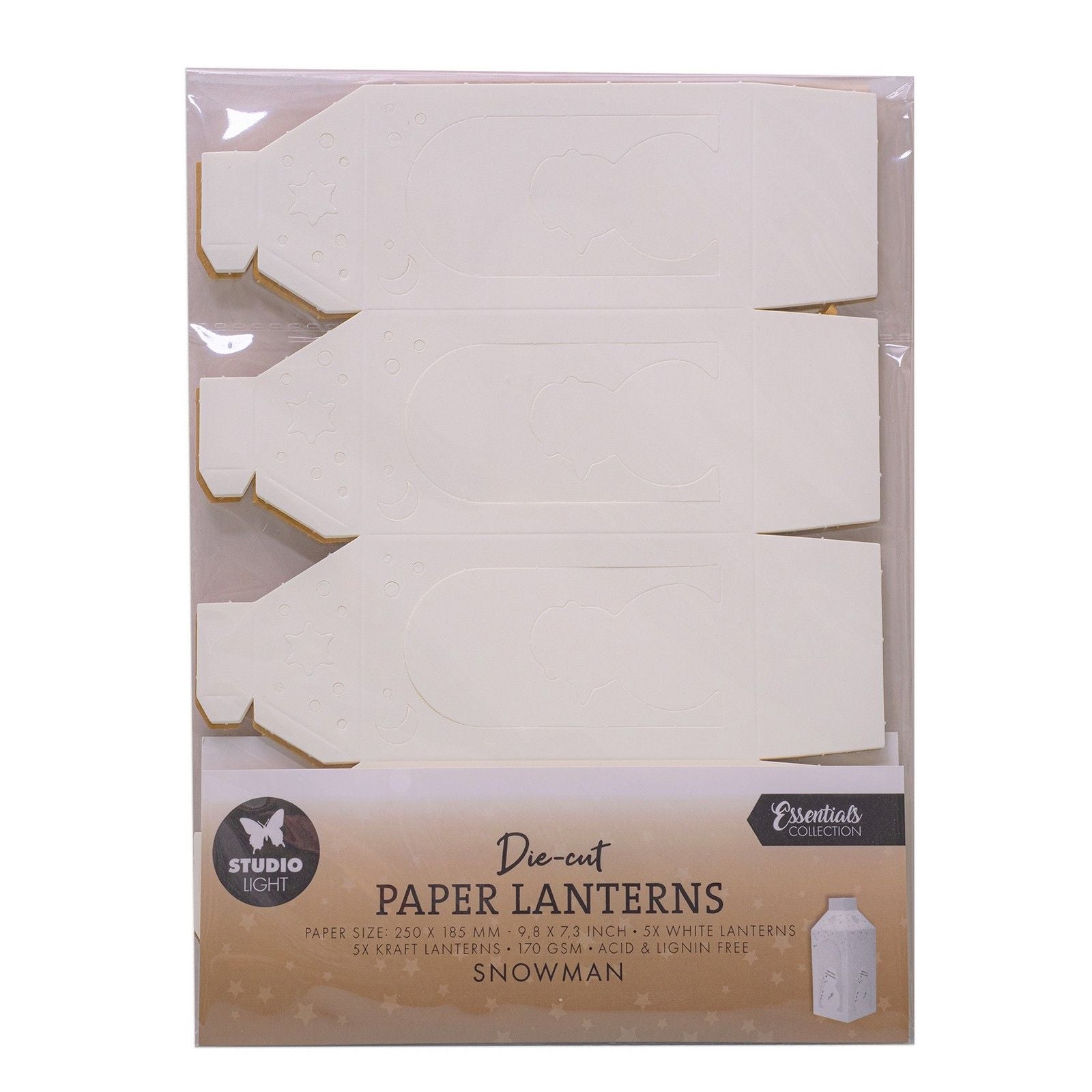 Studioleuchte • Essentials gestanzte Papierlaternen Schneemann