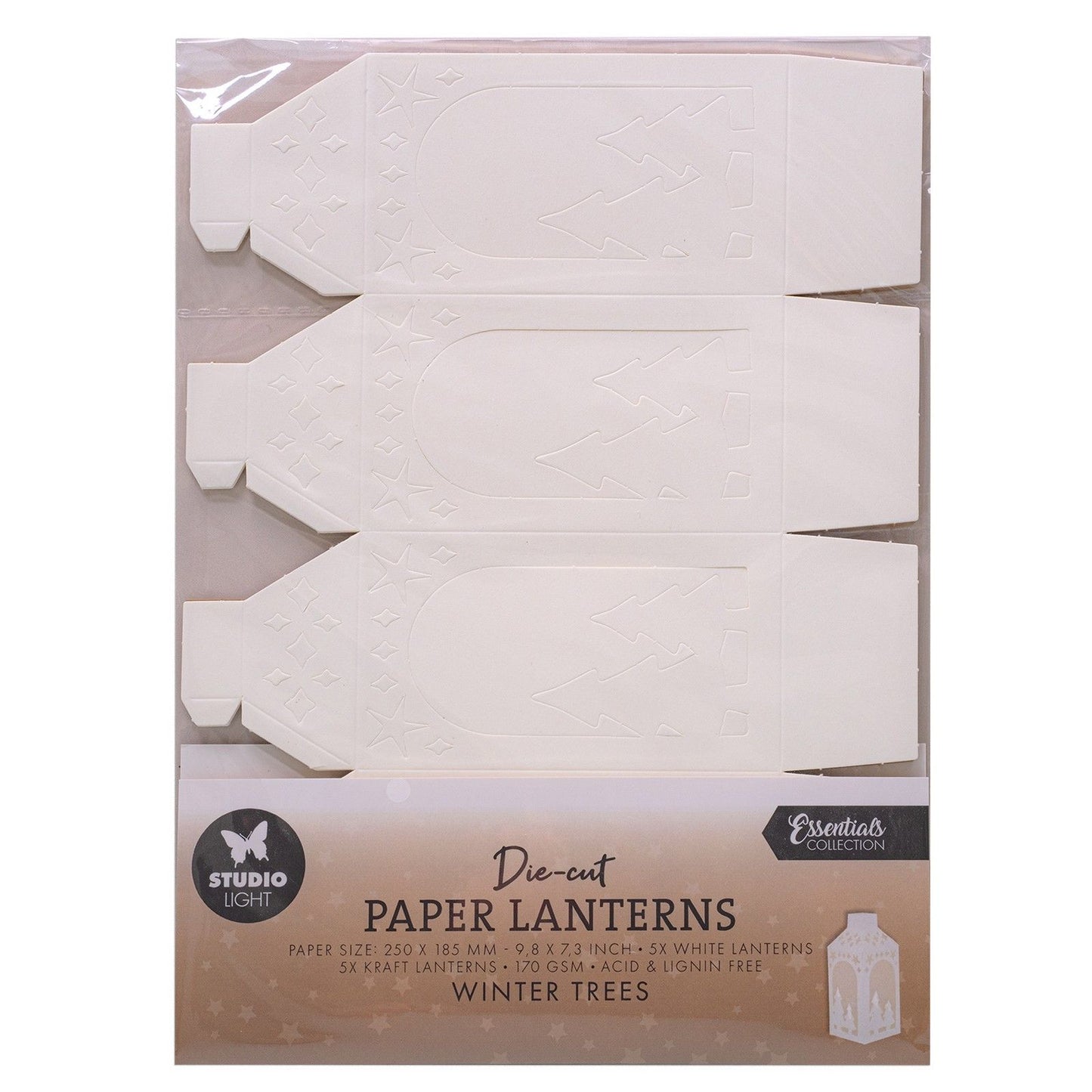 Studiolicht • Essentials gestanzte Papierlaternen Winterbäume