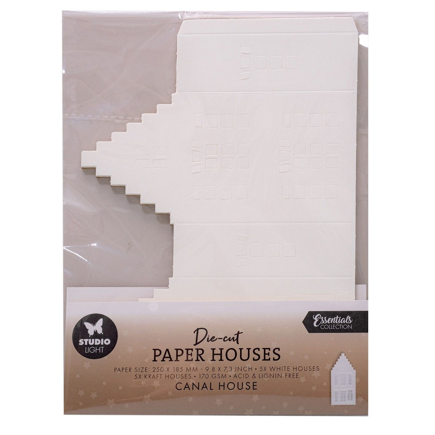 Studioleuchte • Essentials, gestanztes Papierhaus, Kanalhaus