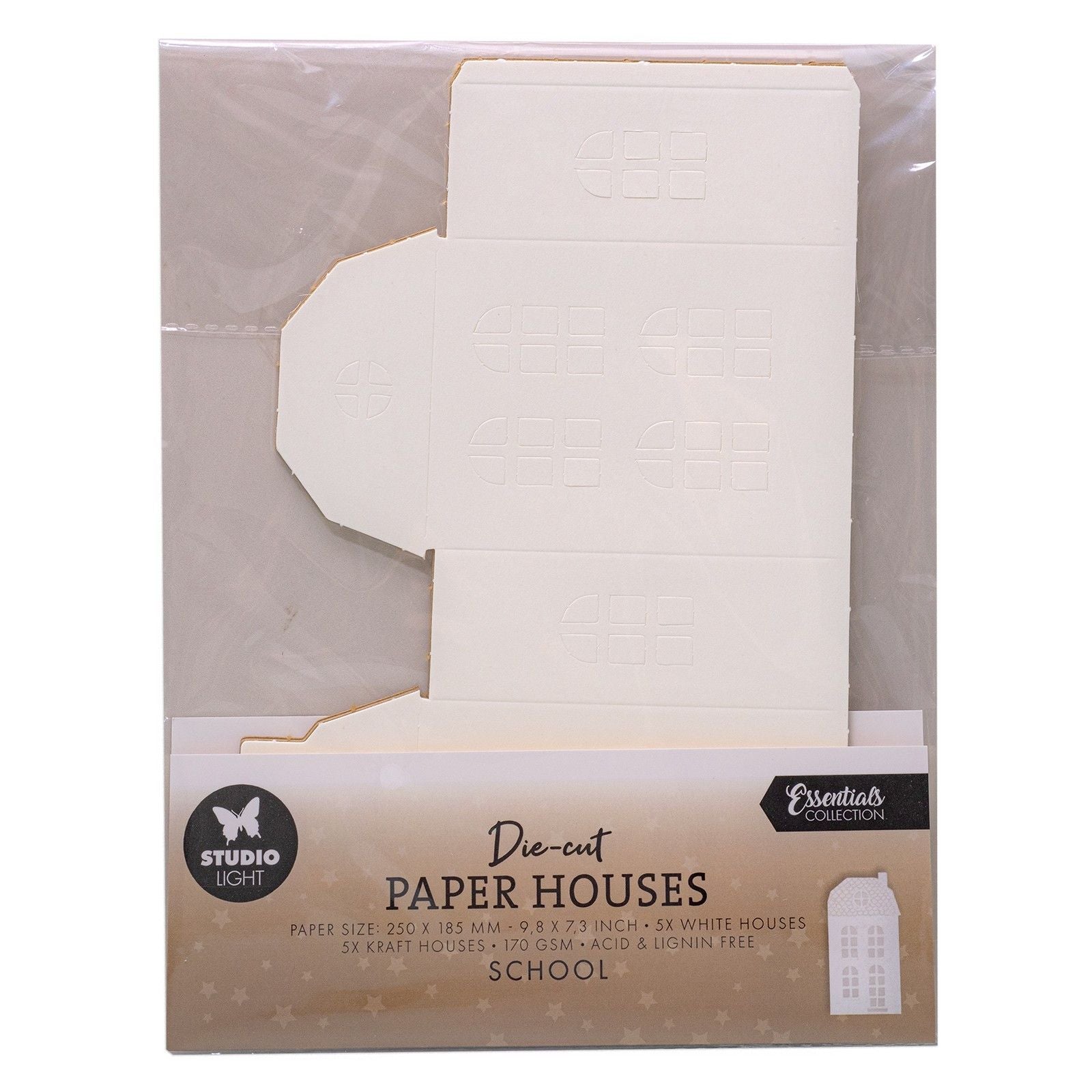 Studioleuchte • Essentials gestanzte Papierhäuser Schule