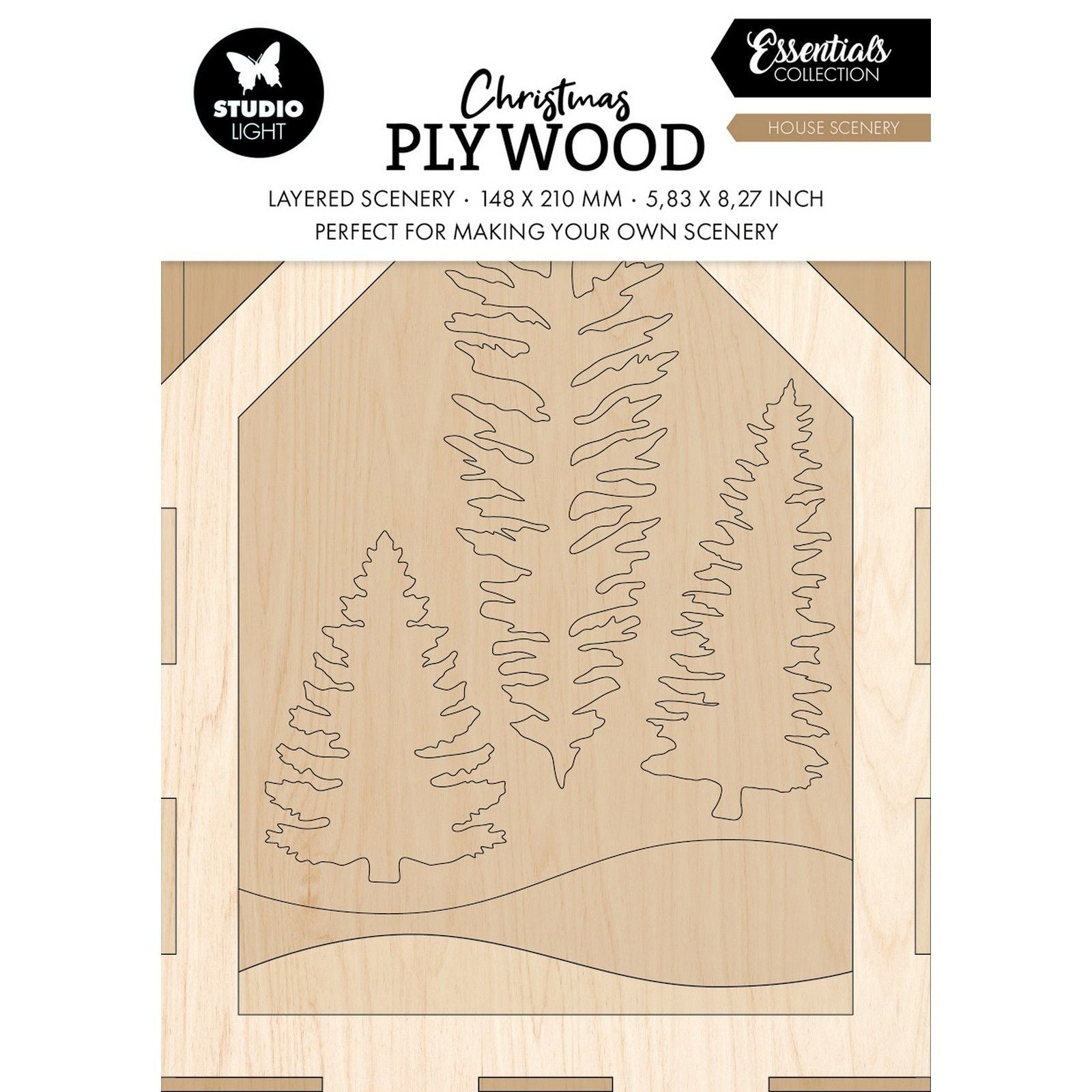 Studioleuchte • Essentials-Hauslandschaft aus Sperrholz