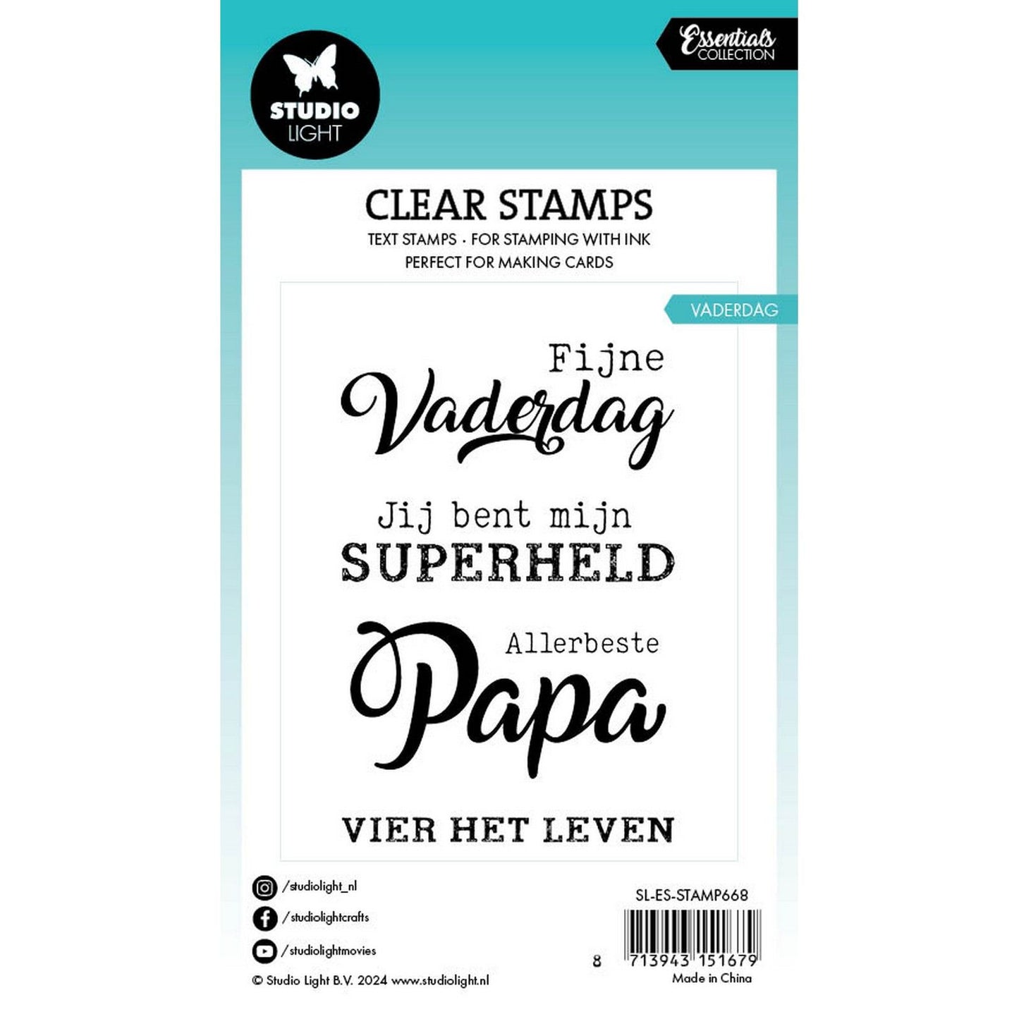 Studiolicht • Essentials Clear Stamp Vatertag