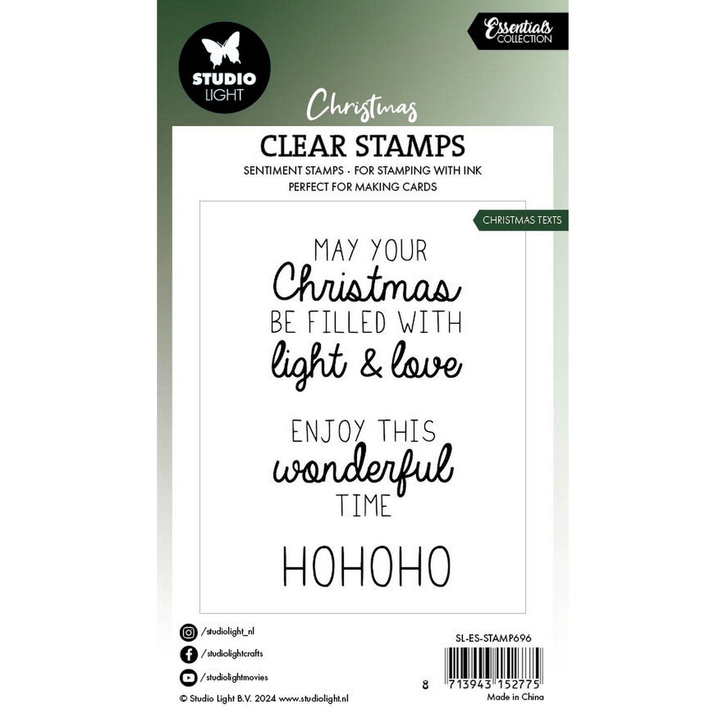 Studiolicht • Essentials Clear Stamp Weihnachtstexte