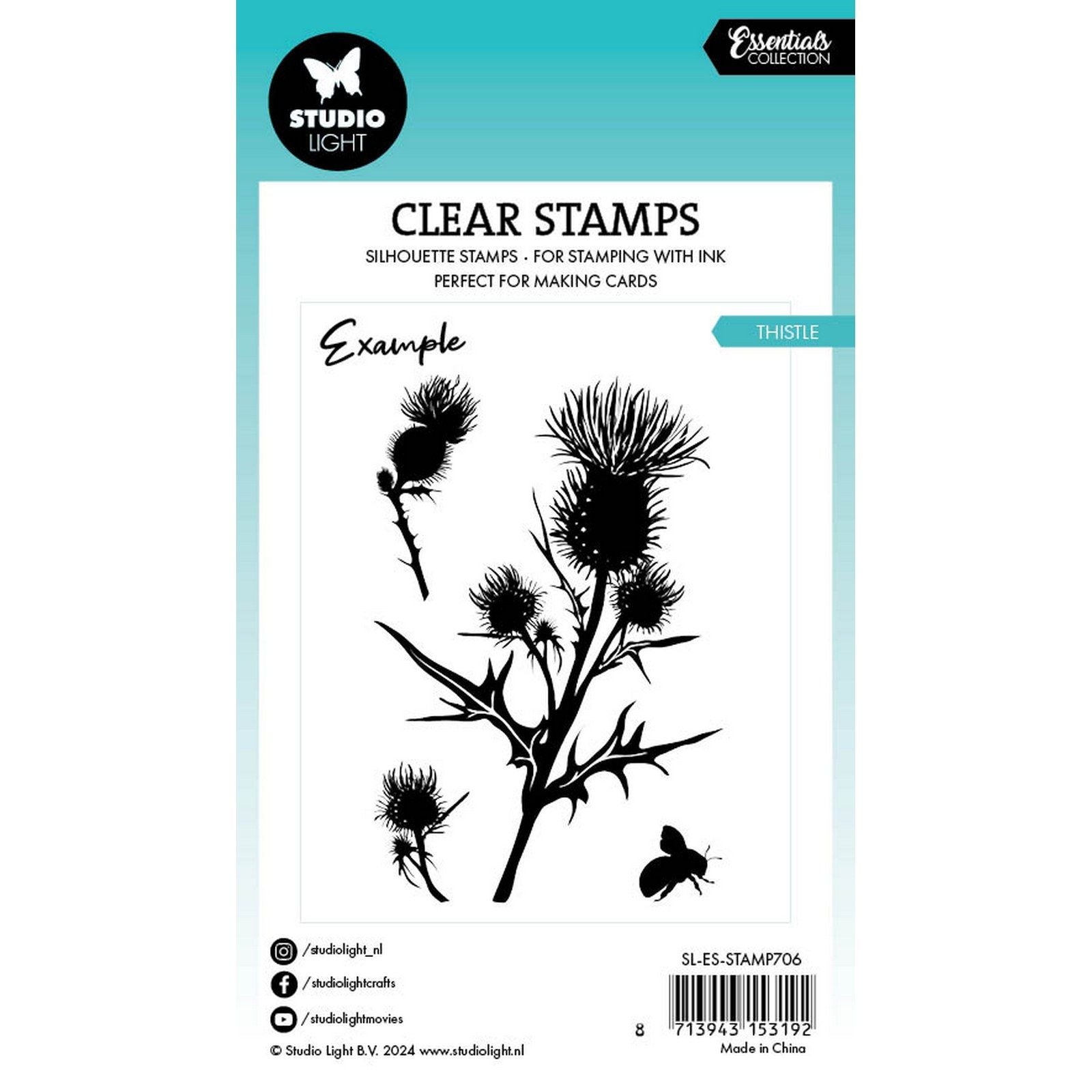 Studiolicht • Essentials Clear Stamp Distel