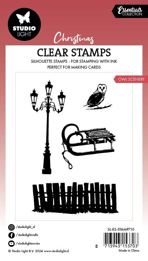 Studioleuchte • Essentials Clear Stamp Eulenlandschaft