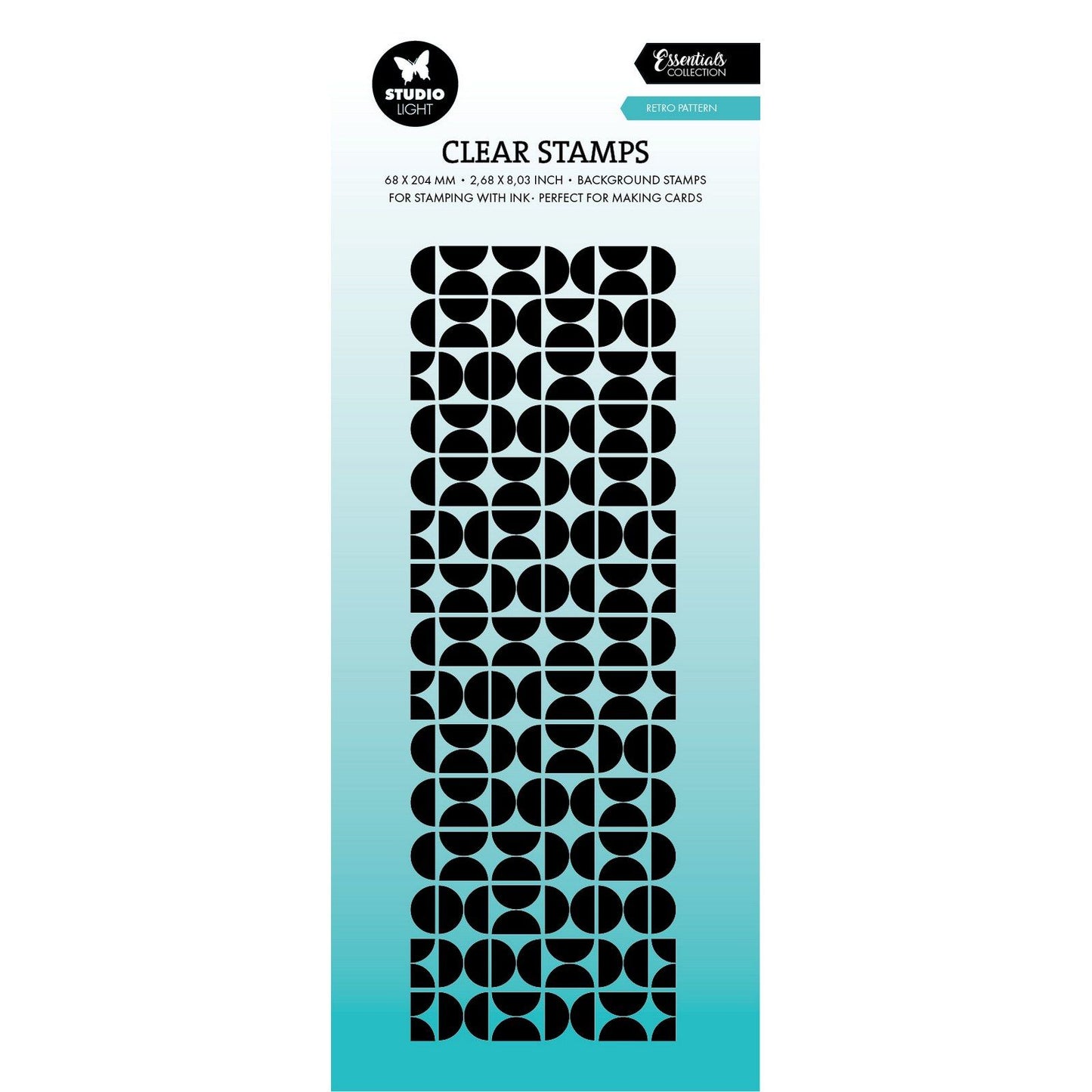 Studioleuchte • Essentials Clear Stamp Retro-Muster