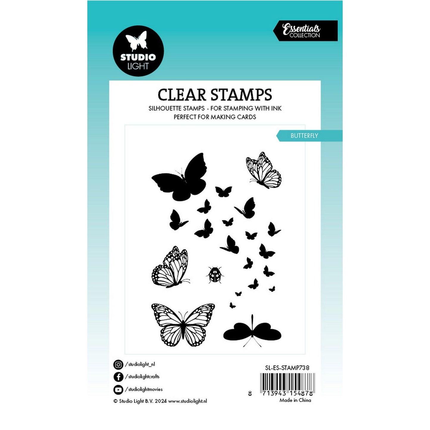 Studiolicht • Essentials Clear Stamp Schmetterling