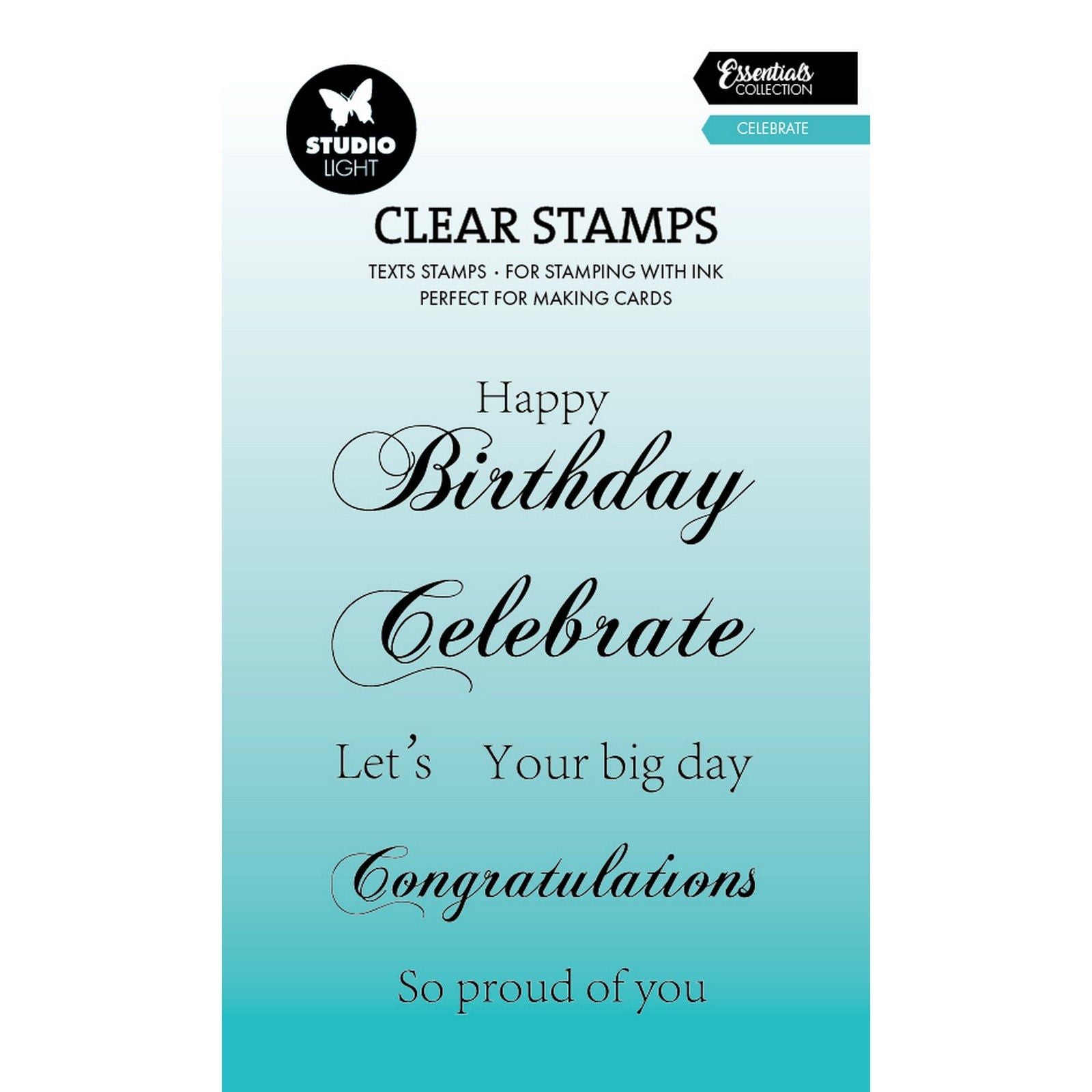 Studiolicht • Essentials Clear Stamp feiern