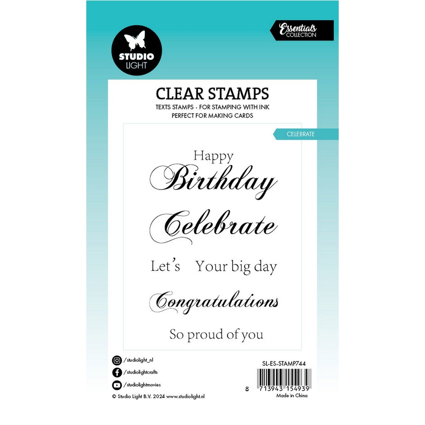 Studiolicht • Essentials Clear Stamp feiern