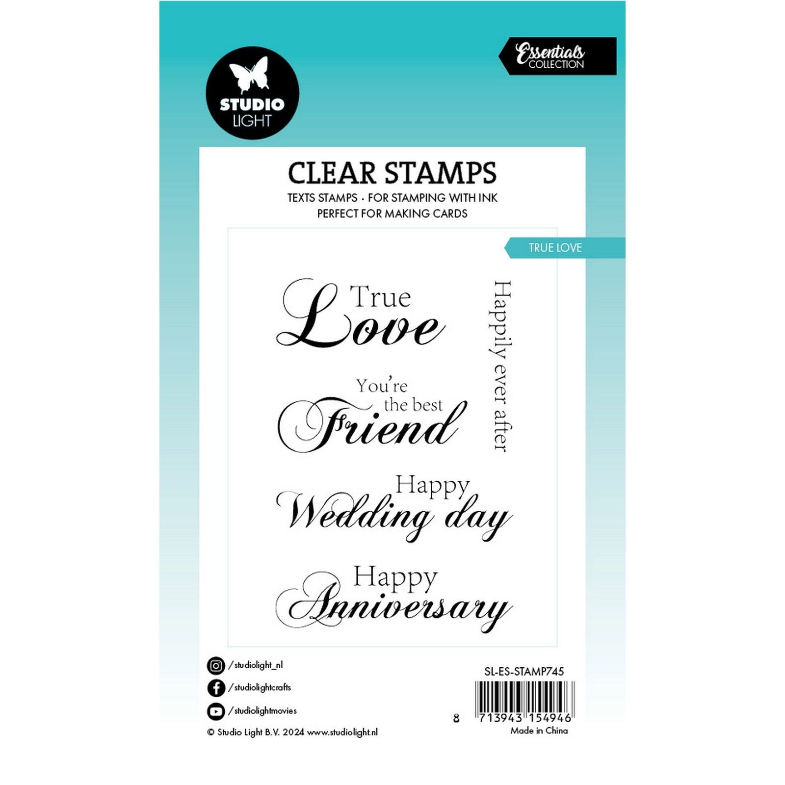 Studioleuchte • Essentials Clear Stamp True Love