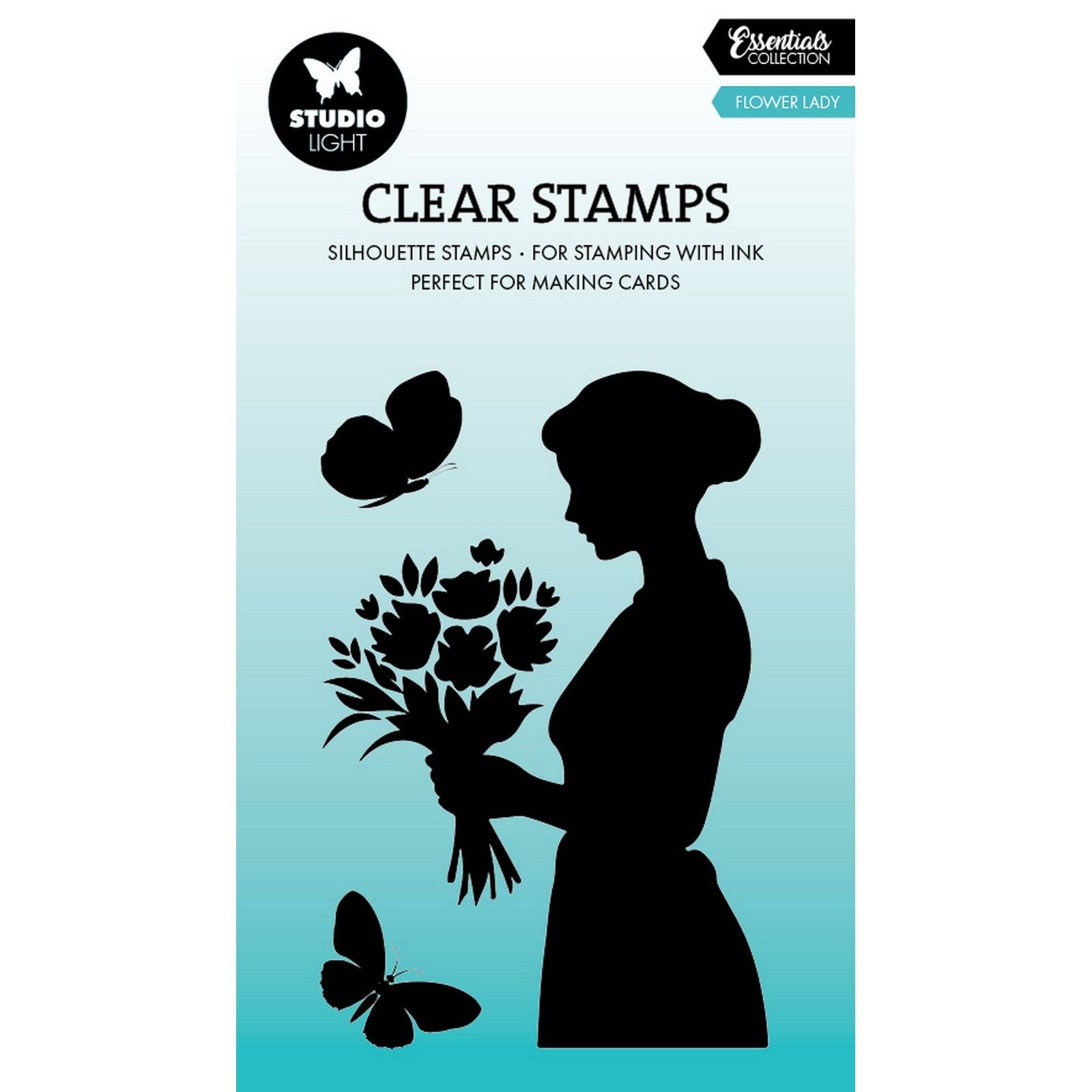 Studioleuchte • Essentials Clear Stamp Flower Lady