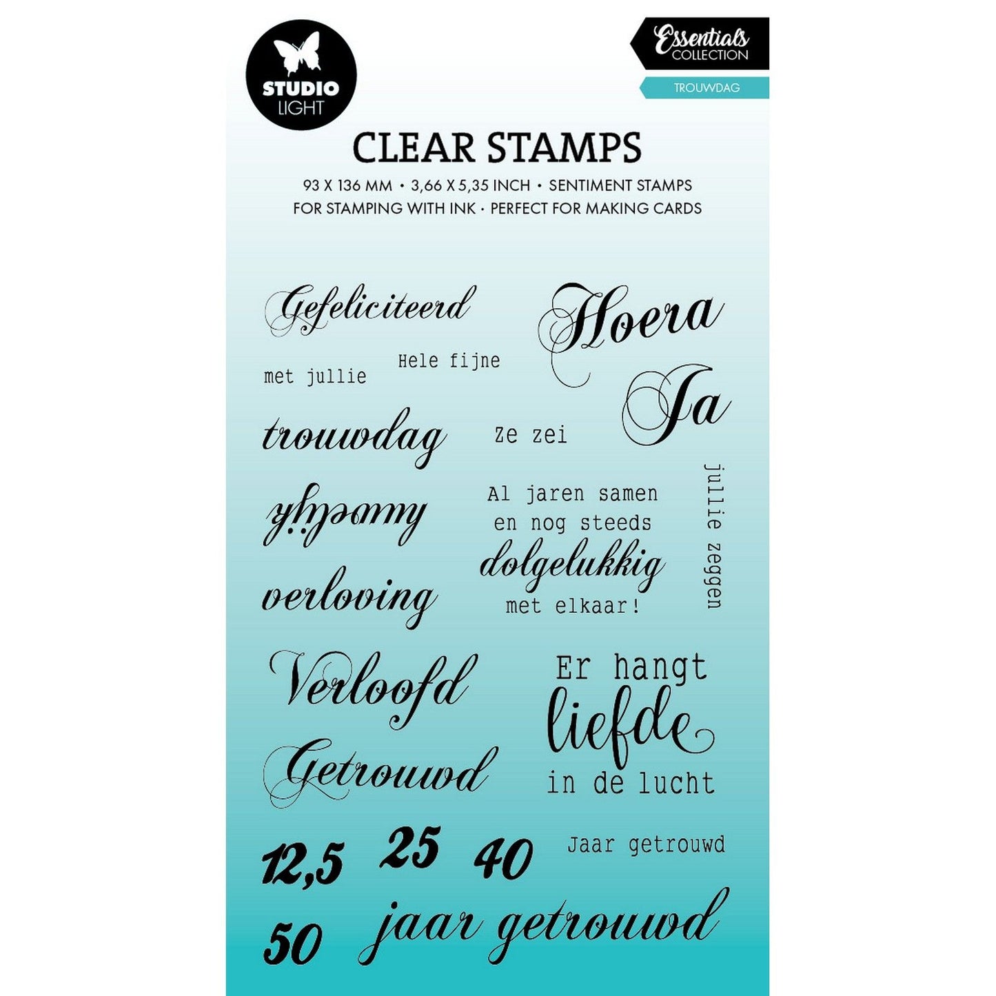 Studiolicht • Essentials Clear Stamps Hochzeitstag