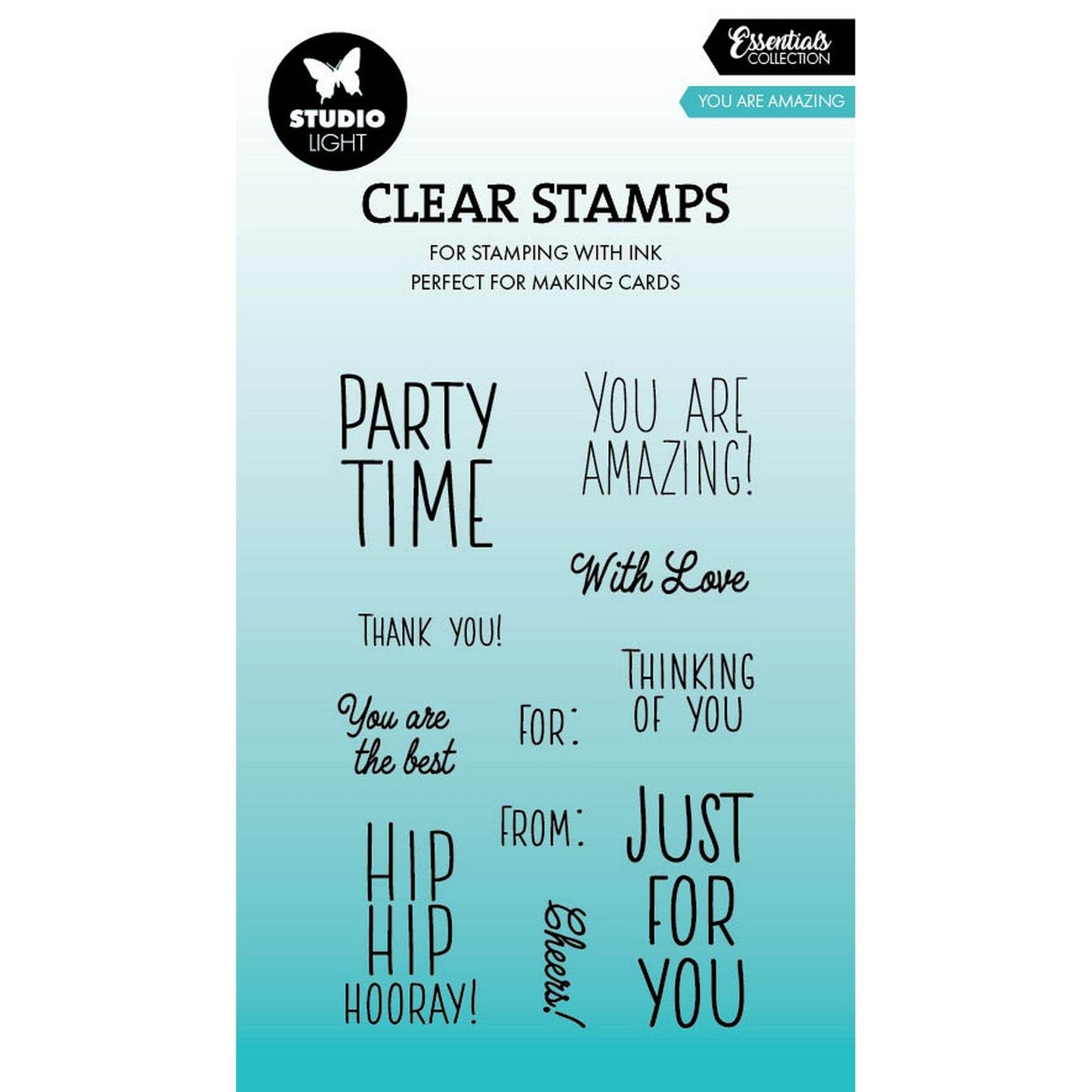Studioleuchte • Essentials Clear Stamp Du bist großartig