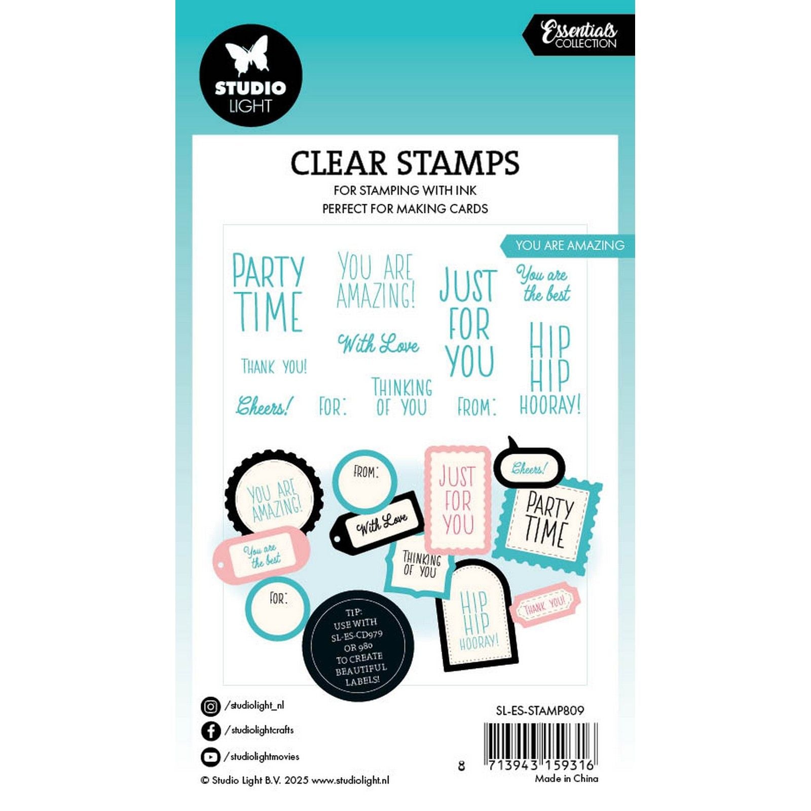 Studioleuchte • Essentials Clear Stamp Du bist großartig