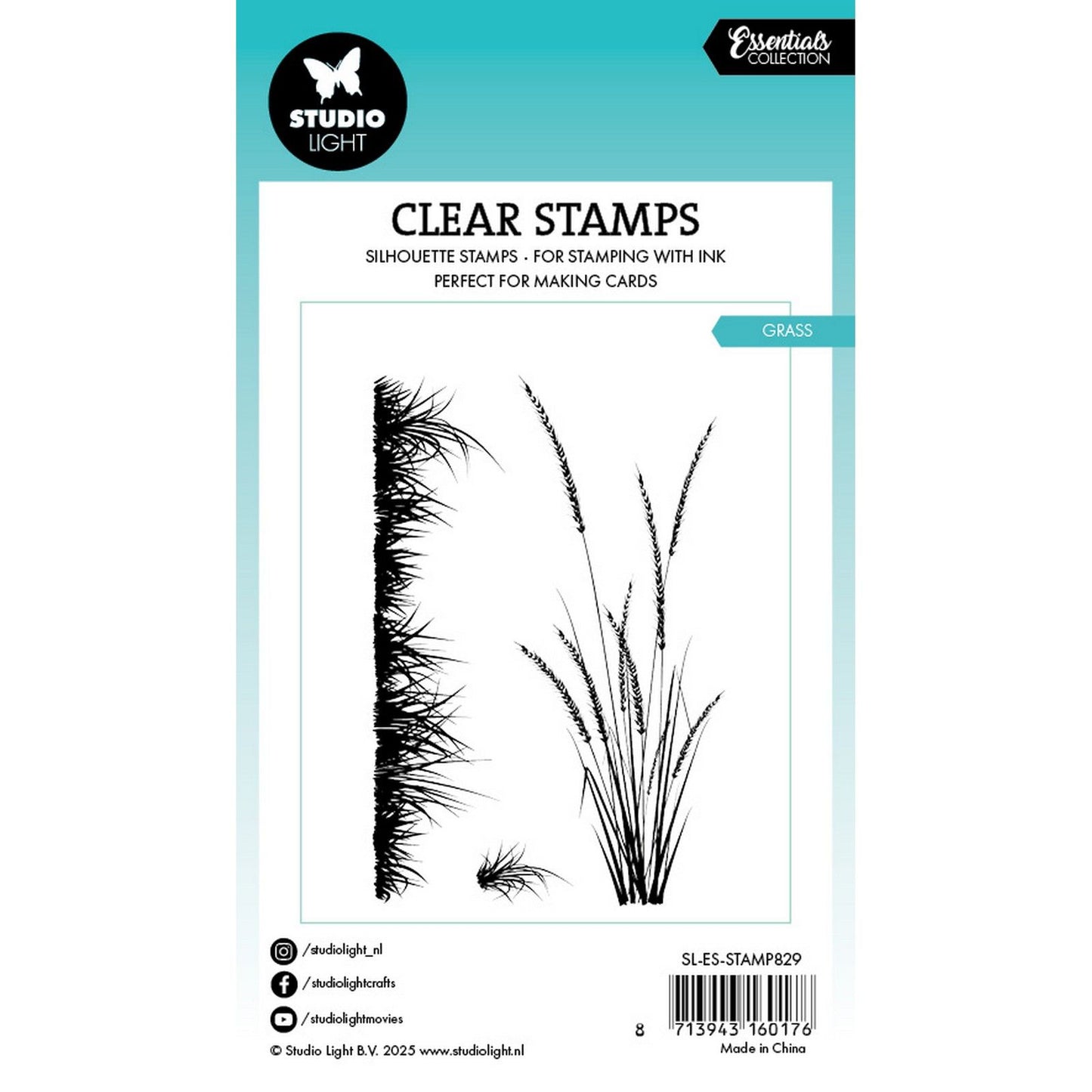 Studioleuchte • Essentials, klares Stempelgras