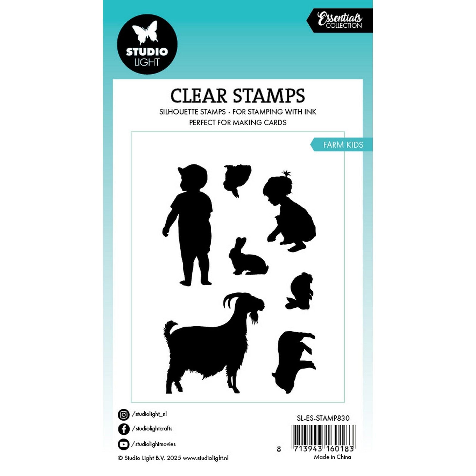 Studiolicht • Essentials Clear Stamp Farm Kids